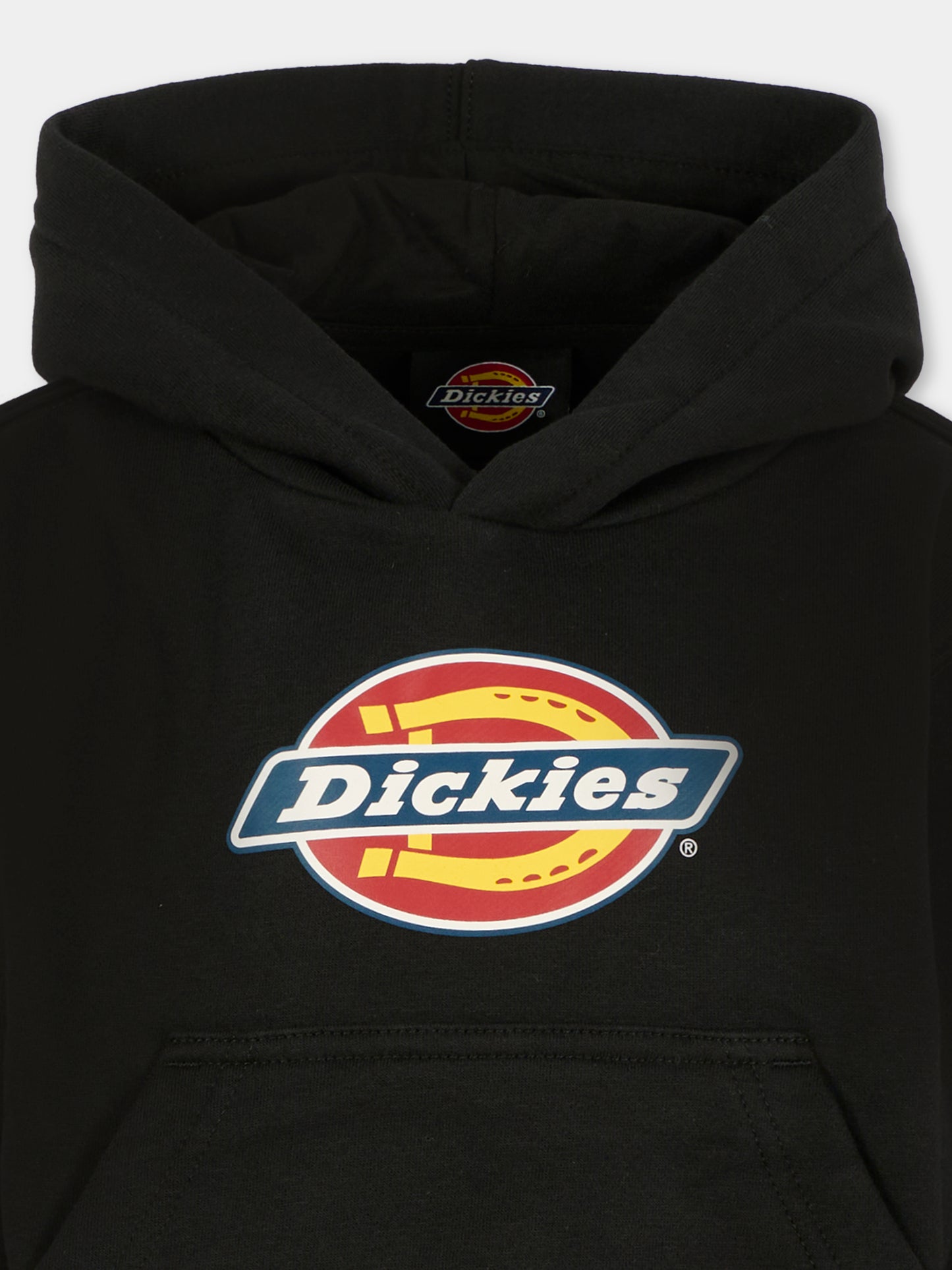 Felpa nera per bambino con logo,Dickies,DK0KWR27KBK1