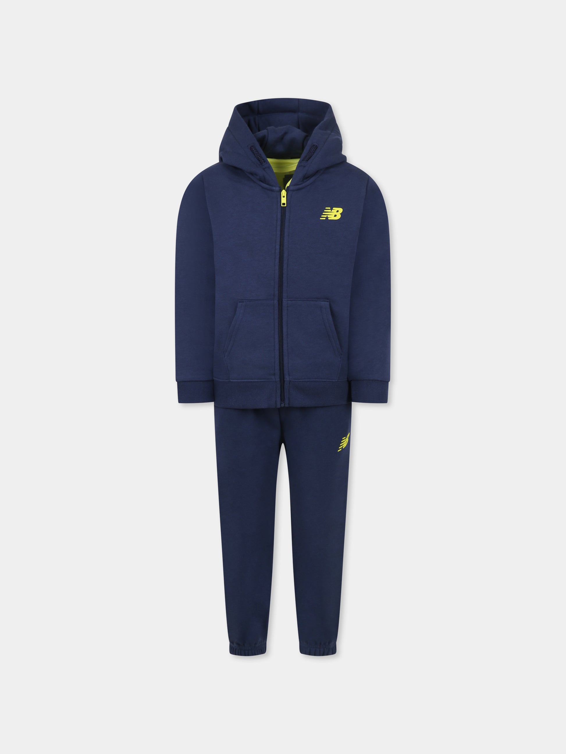 Completo blu per bambino con logo,New Balance,LAKB0096I NNY