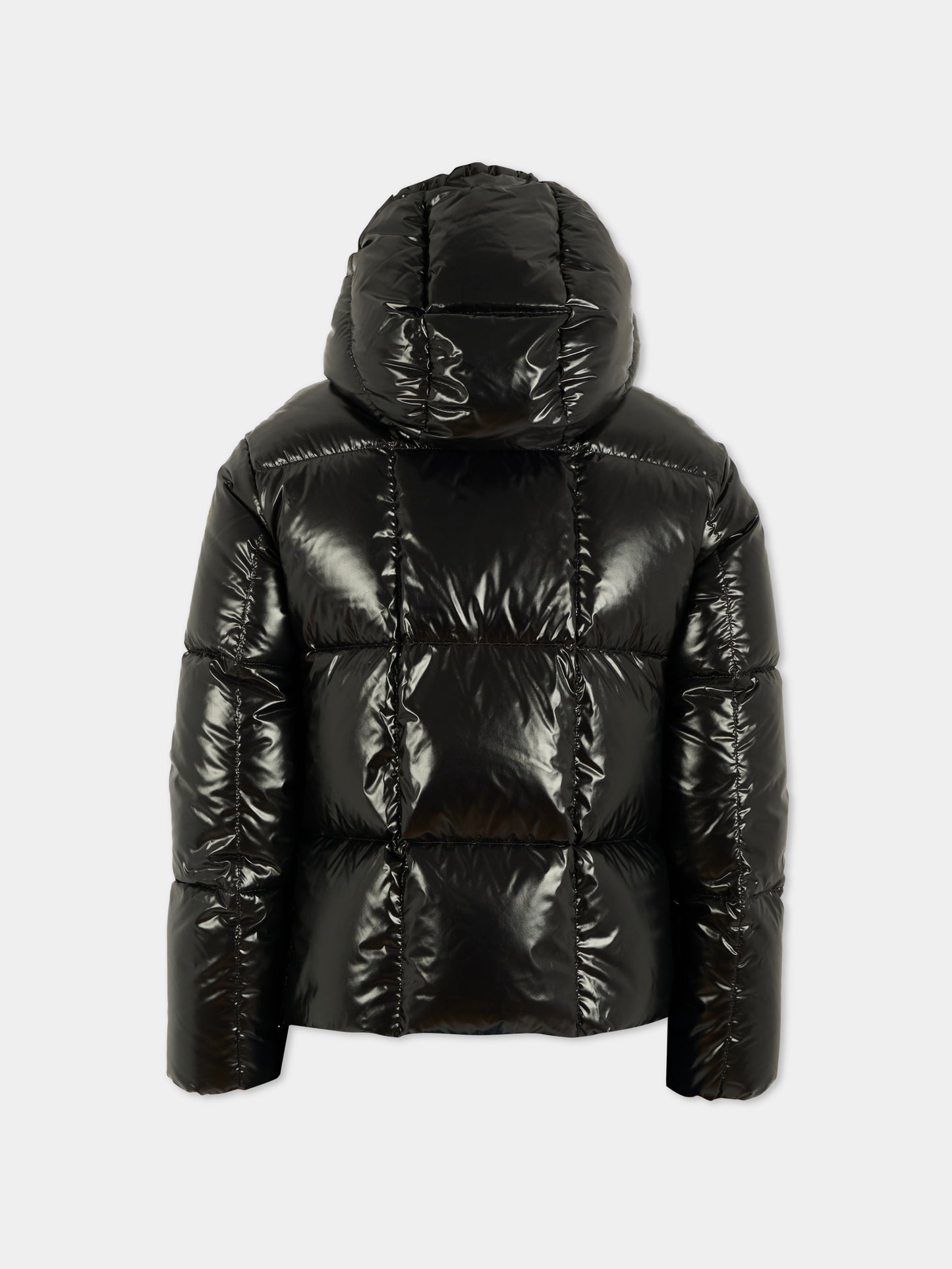 Piumino Parana nero per bambina con logo,Moncler Kids,K2954 1A00044 597Z8 992