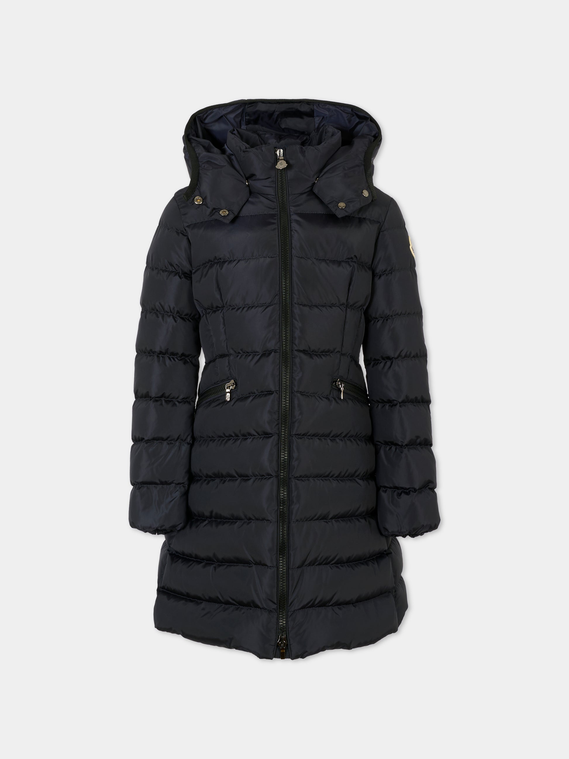 Piumino Charpal blu per bambina con logo,Moncler Kids,K2954 1C50210 54155 778