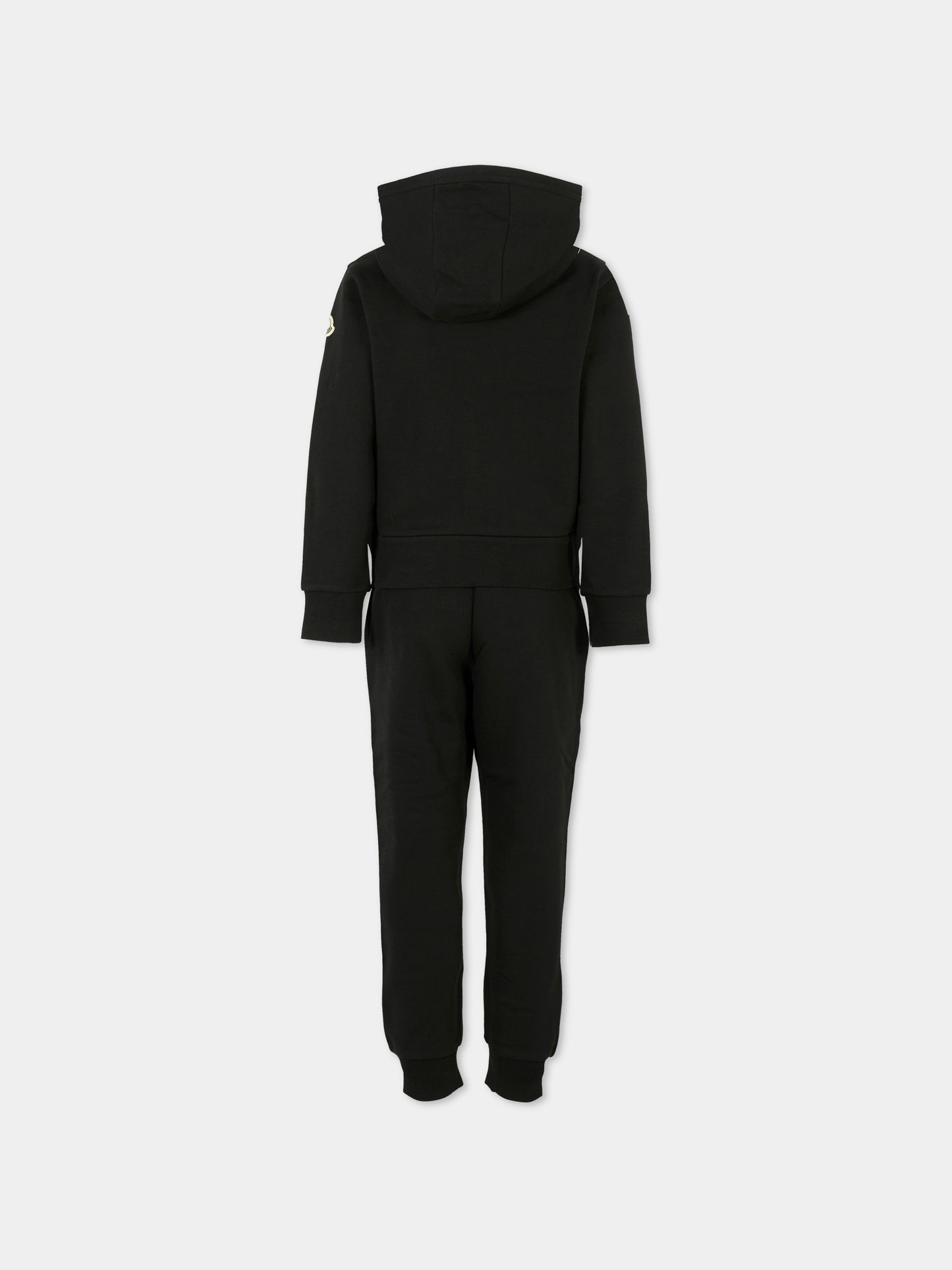 Completo nero per bambino con logo,Moncler Kids,K2954 8M00008 899PS 999