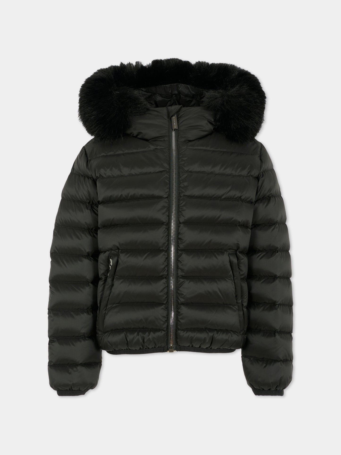 Piumino nero per bambina con logo,Colmar Originals Kids,3459E 2YO 99