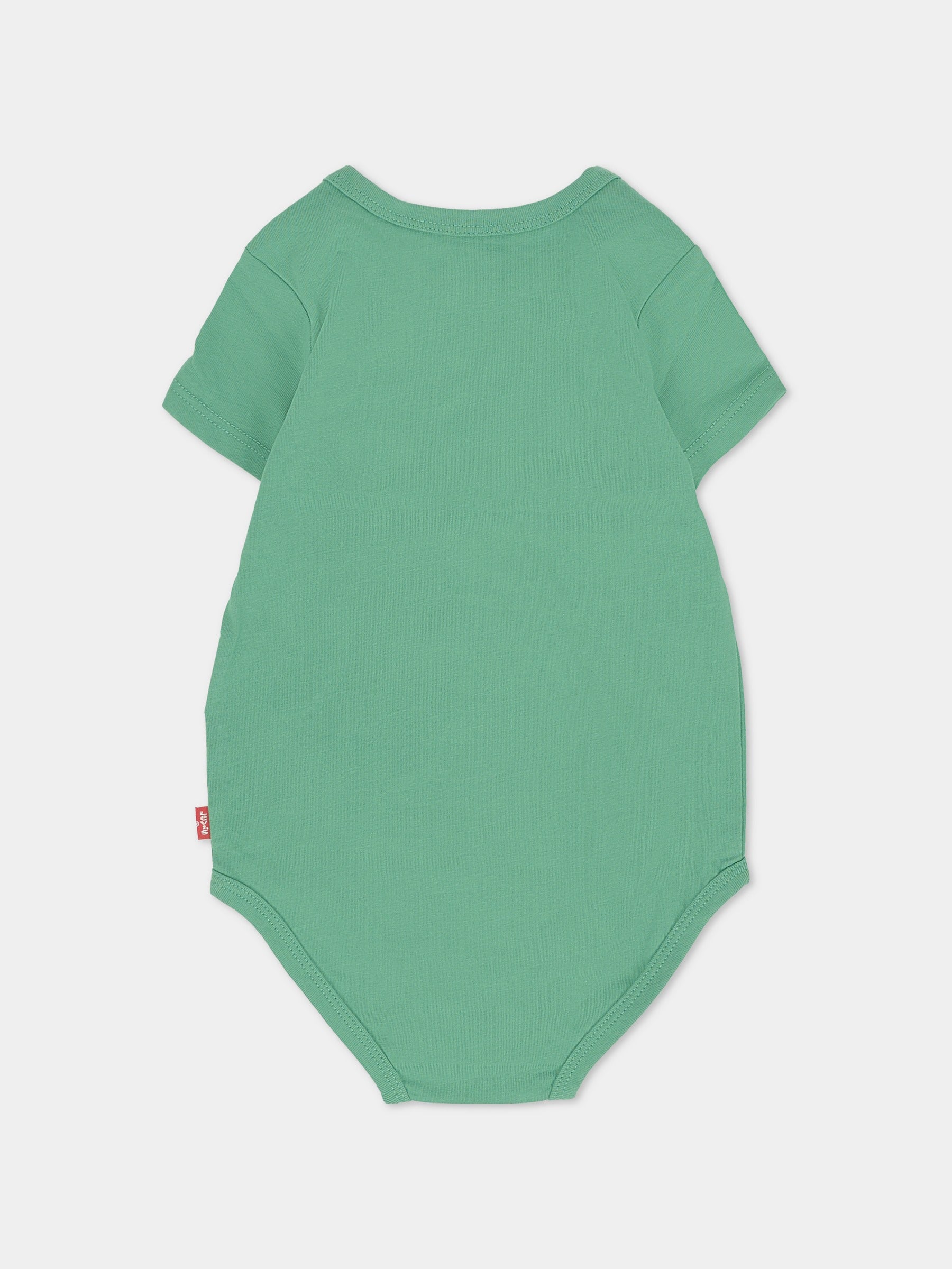 Completo verde per neonato con logo,Levi's Kids,6EN867 F7N
