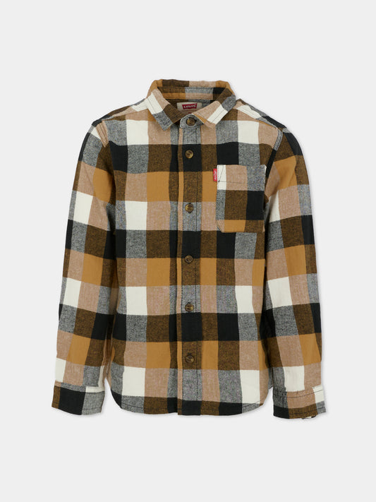 Camicia nera per bambino,Levi's Kids,EN817 G52