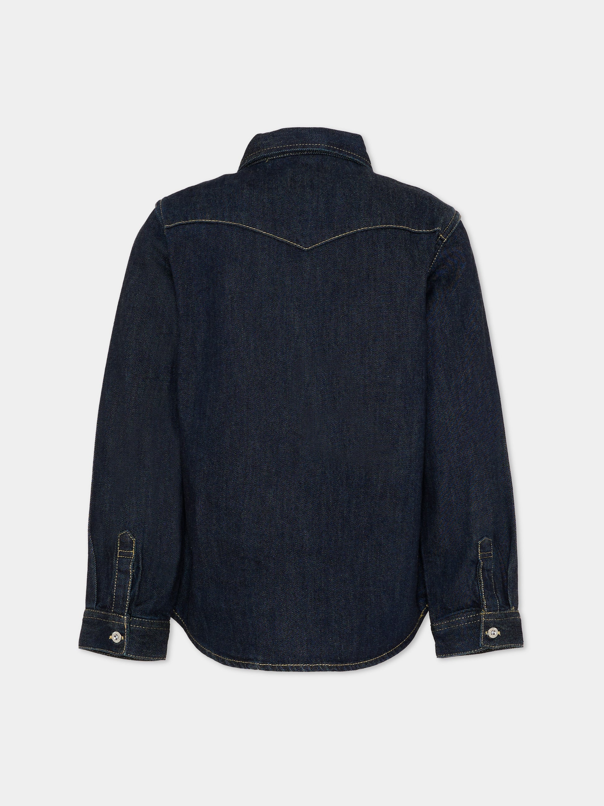 Camicia blu in denim per bambino,Levi's Kids,EL534 DAK