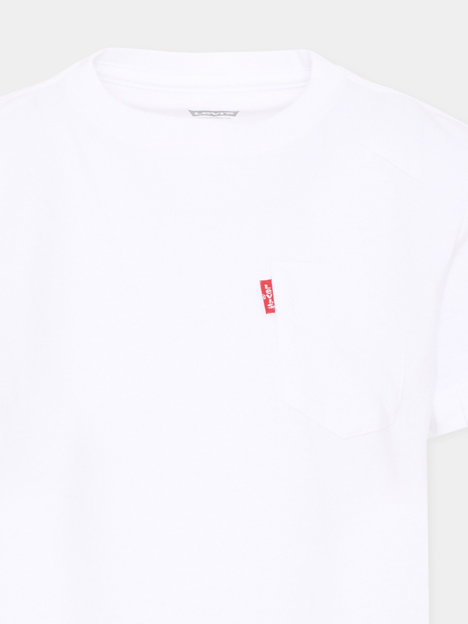 T-Shirt a manica corta bianca logo per bambino,Levi's Kids,9EM359 W1T