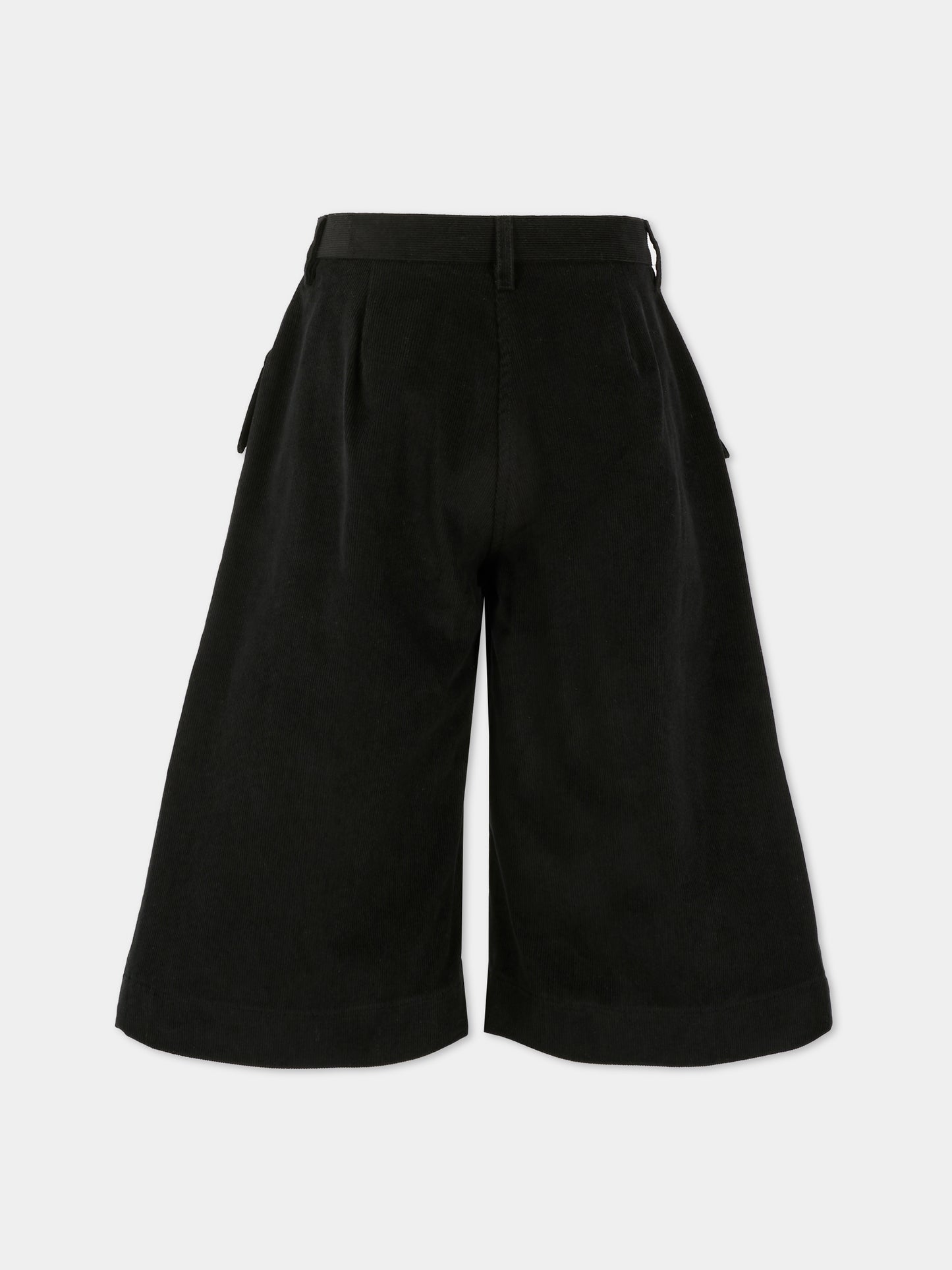 Shorts neri per bambina con logo ricamato,Philosophy,I1F406 - 6851 - P050