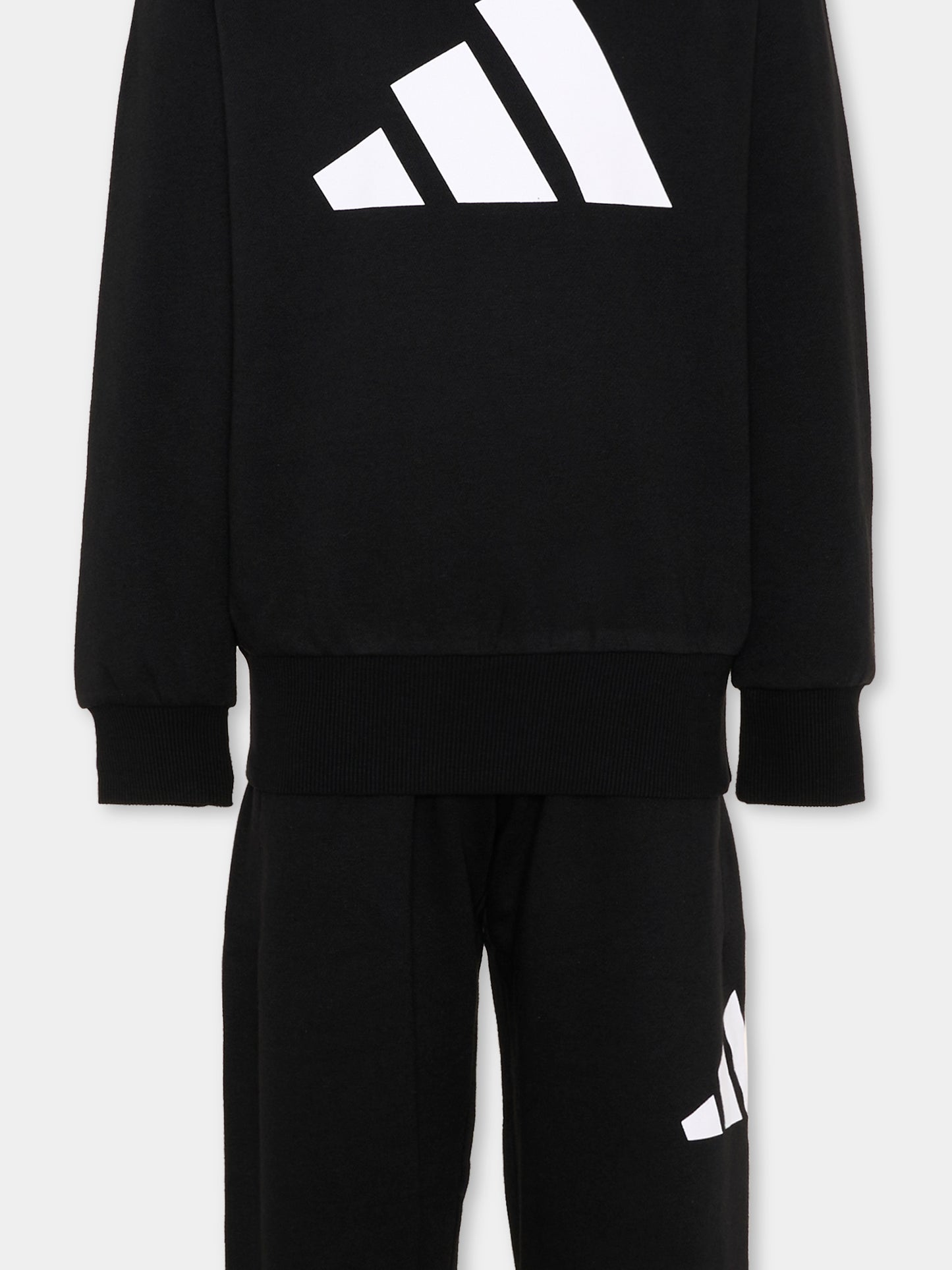 Completo sportivo lungo nero per bambino,Adidas,JW2438