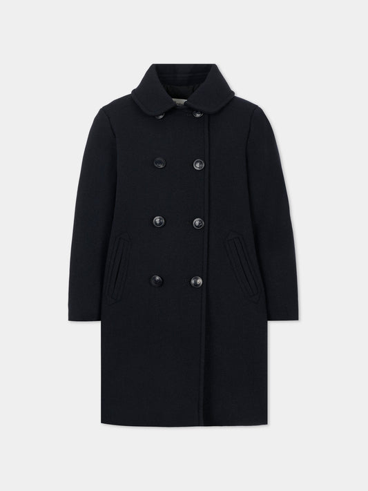 Cappotto blu per bambina,Bonpoint,W05GOUW00014 070