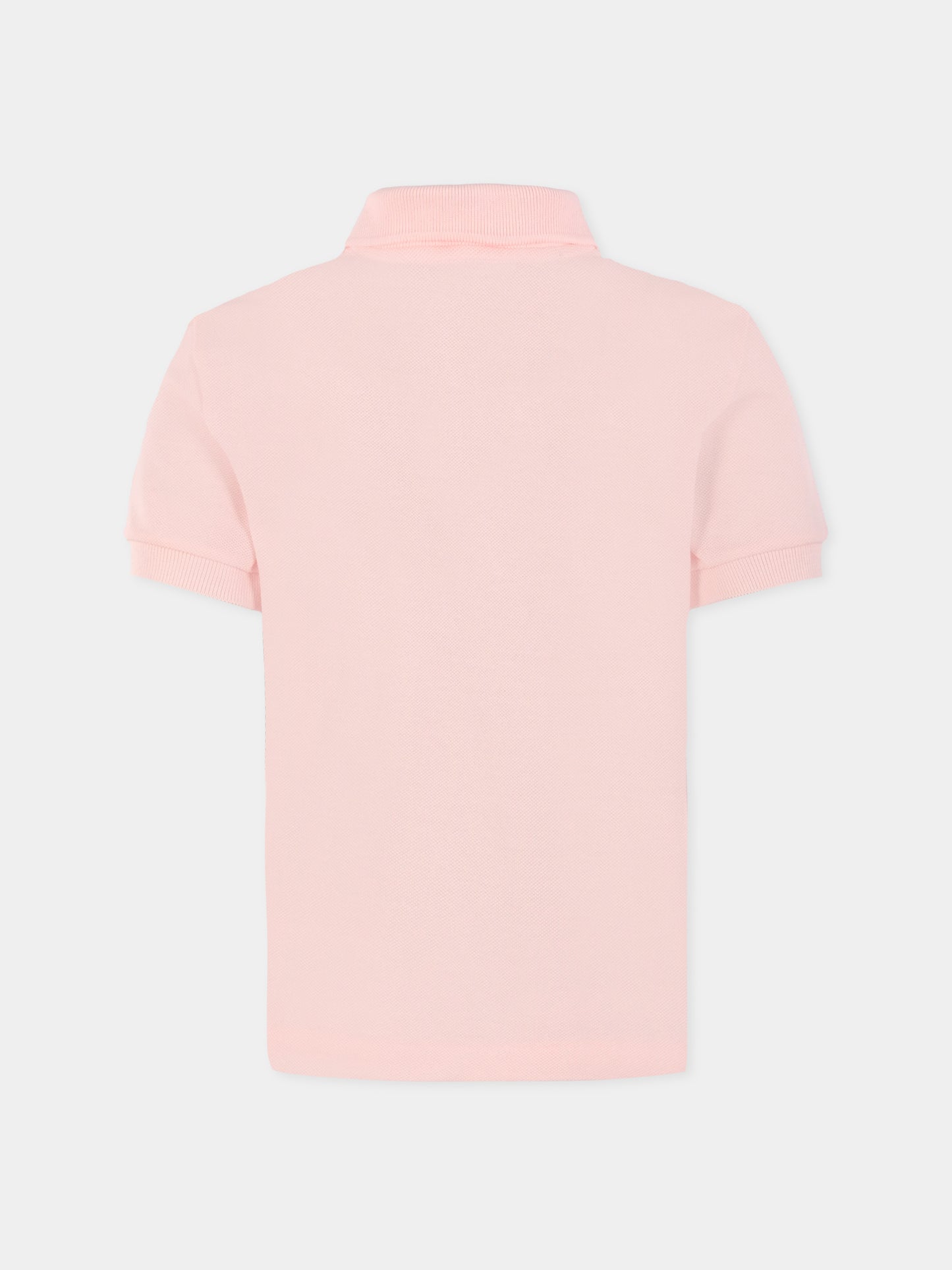 Polo rosa per bambini con coccodrillo,Lacoste,PJ2909 T03