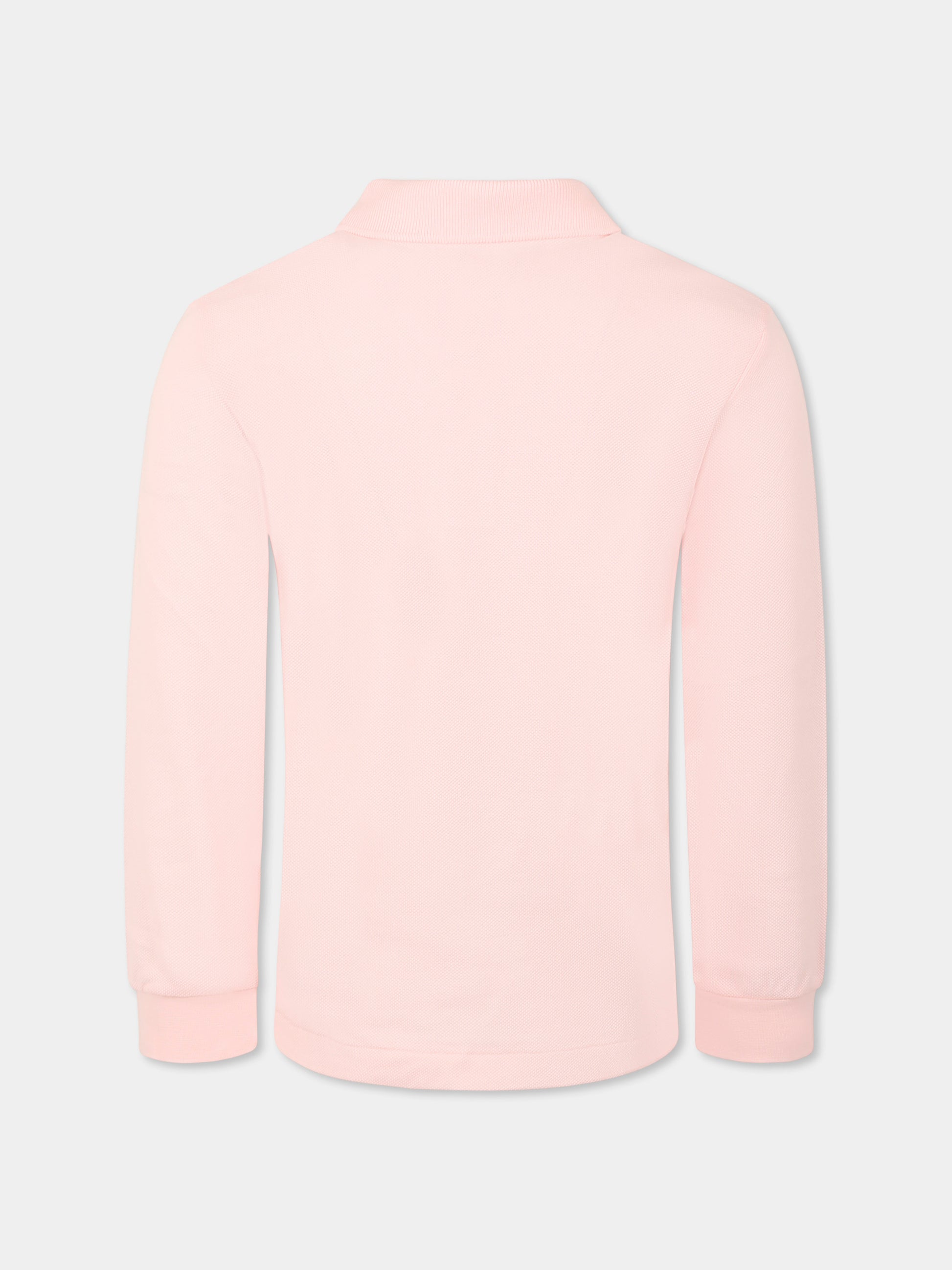 Polo rosa per bambini con coccodrillo,Lacoste,PJ8915 T03