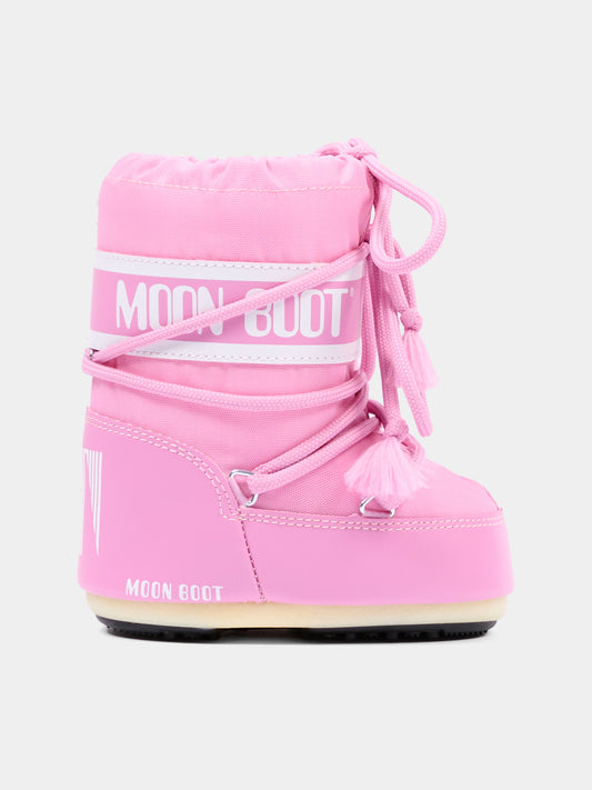 Stivali da neve rosa per neonata,Moon Boot,80D1400430 J001