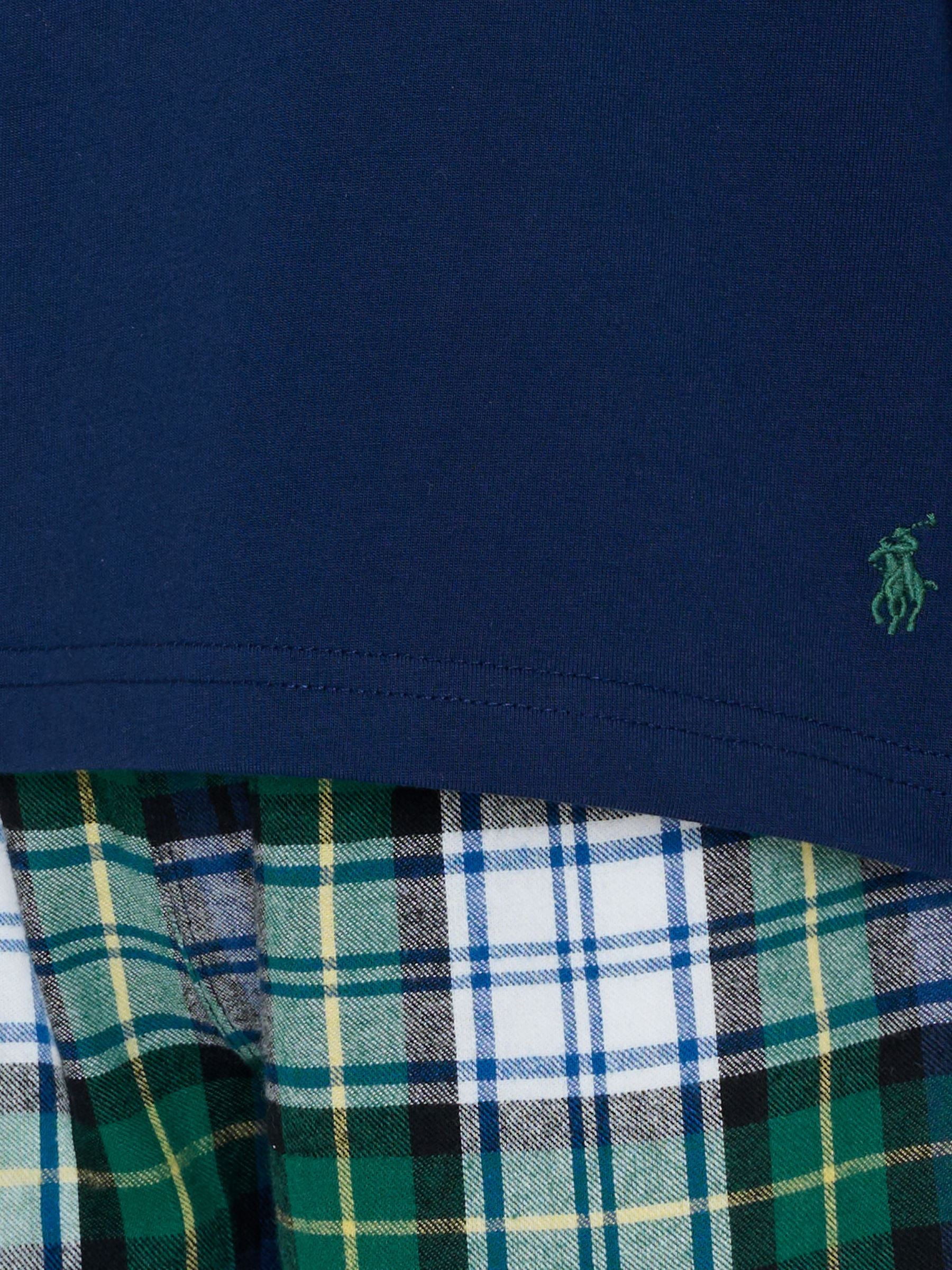 Pigiama blu per bambino con cavallino,Ralph Lauren Kids,8P0282 BLG