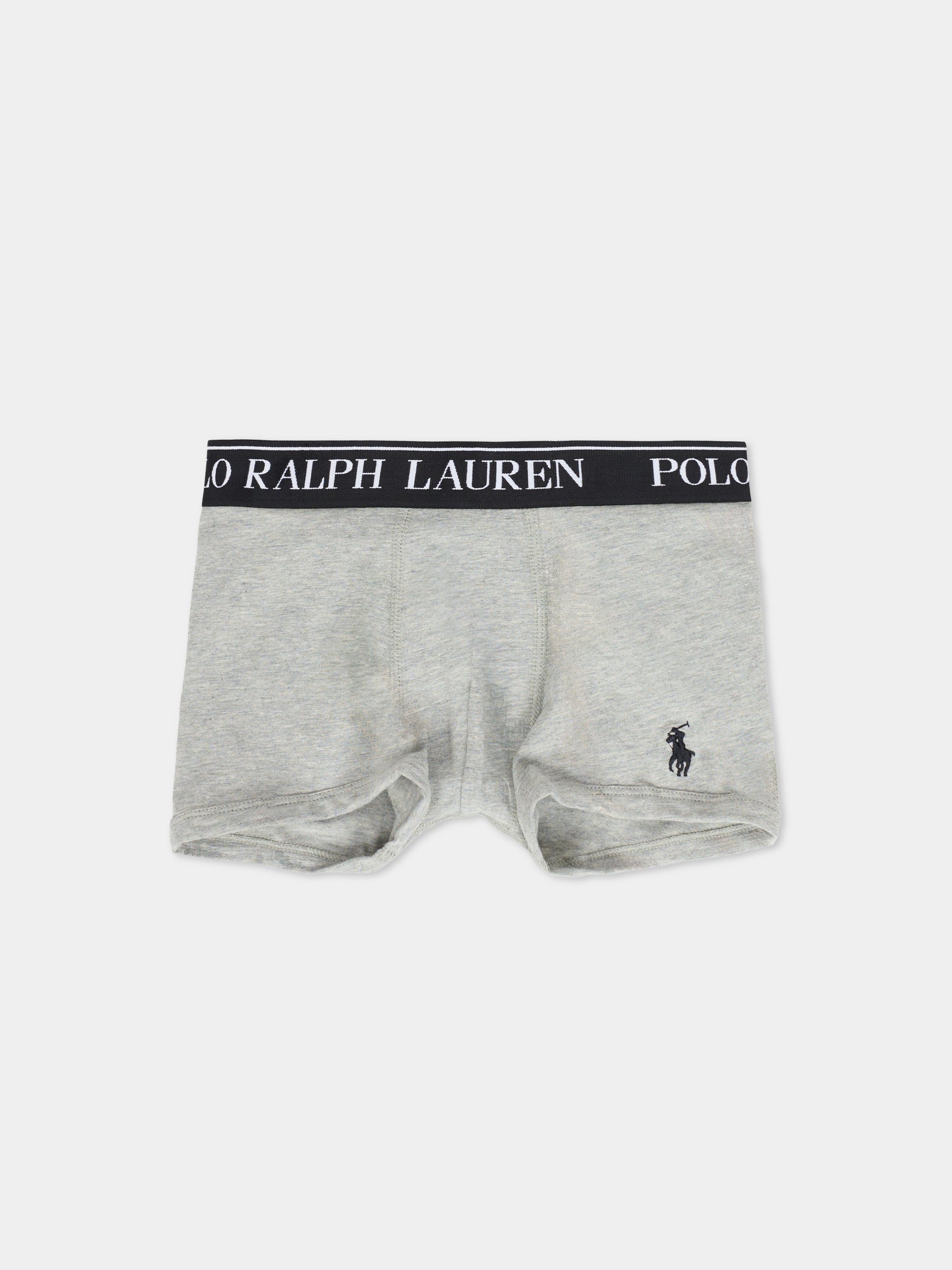 Set boxer multicolor per bambino con cavallino e logo,Ralph Lauren Kids,9P5015 K0O