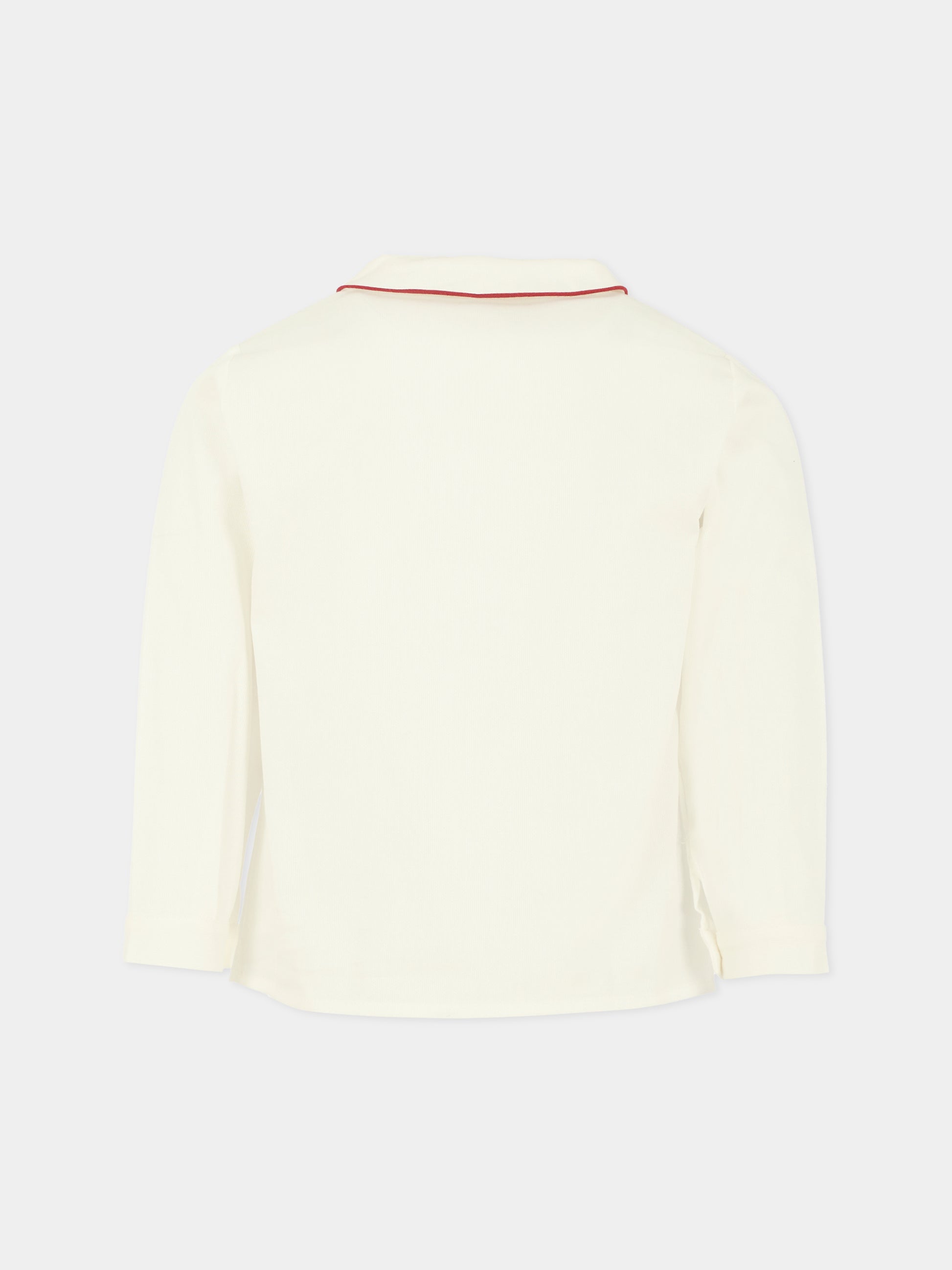 Camicia bianca per bambino,La Stupenderia,1TCCM23P02RED