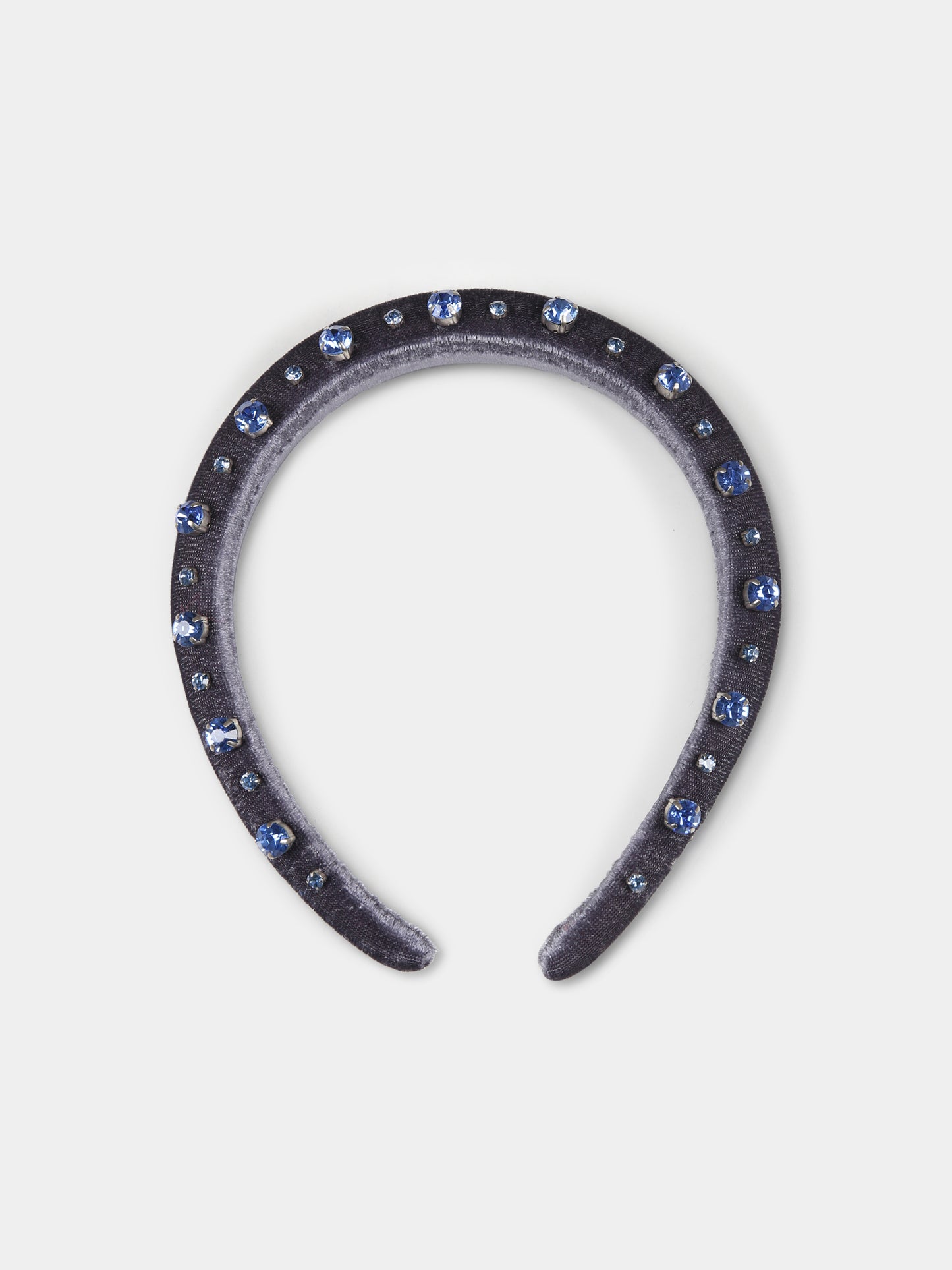 Cerchietto blu per bambina con cristalli,Làtara,1616