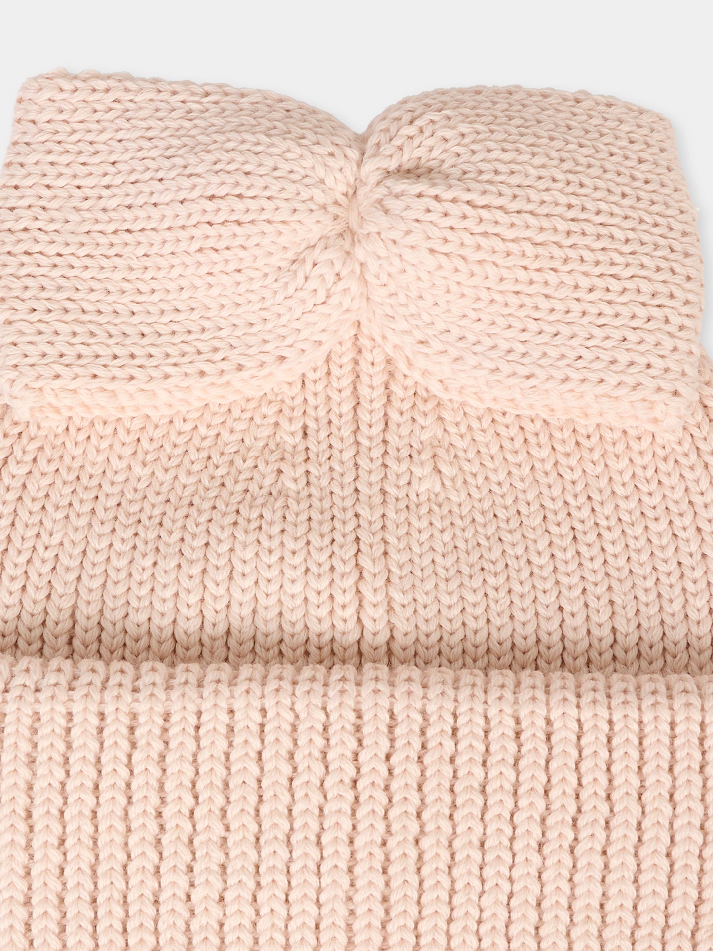 Berretto rosa per bambina con fiocco,Simonetta,SX0A07 Z3397 508