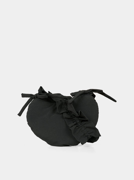 Borsa nera per bambina con fiocchi,Simonetta,SX0A28 N0294 930