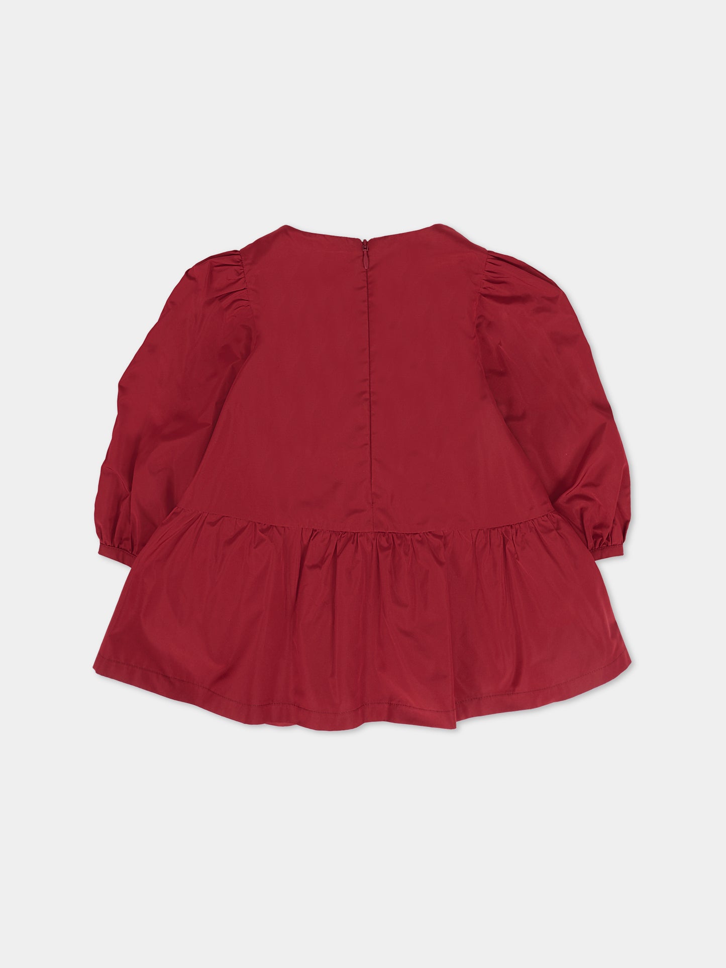 Vestito bordeaux per neonata con cuori,Simonetta,SX1050 S0049 418