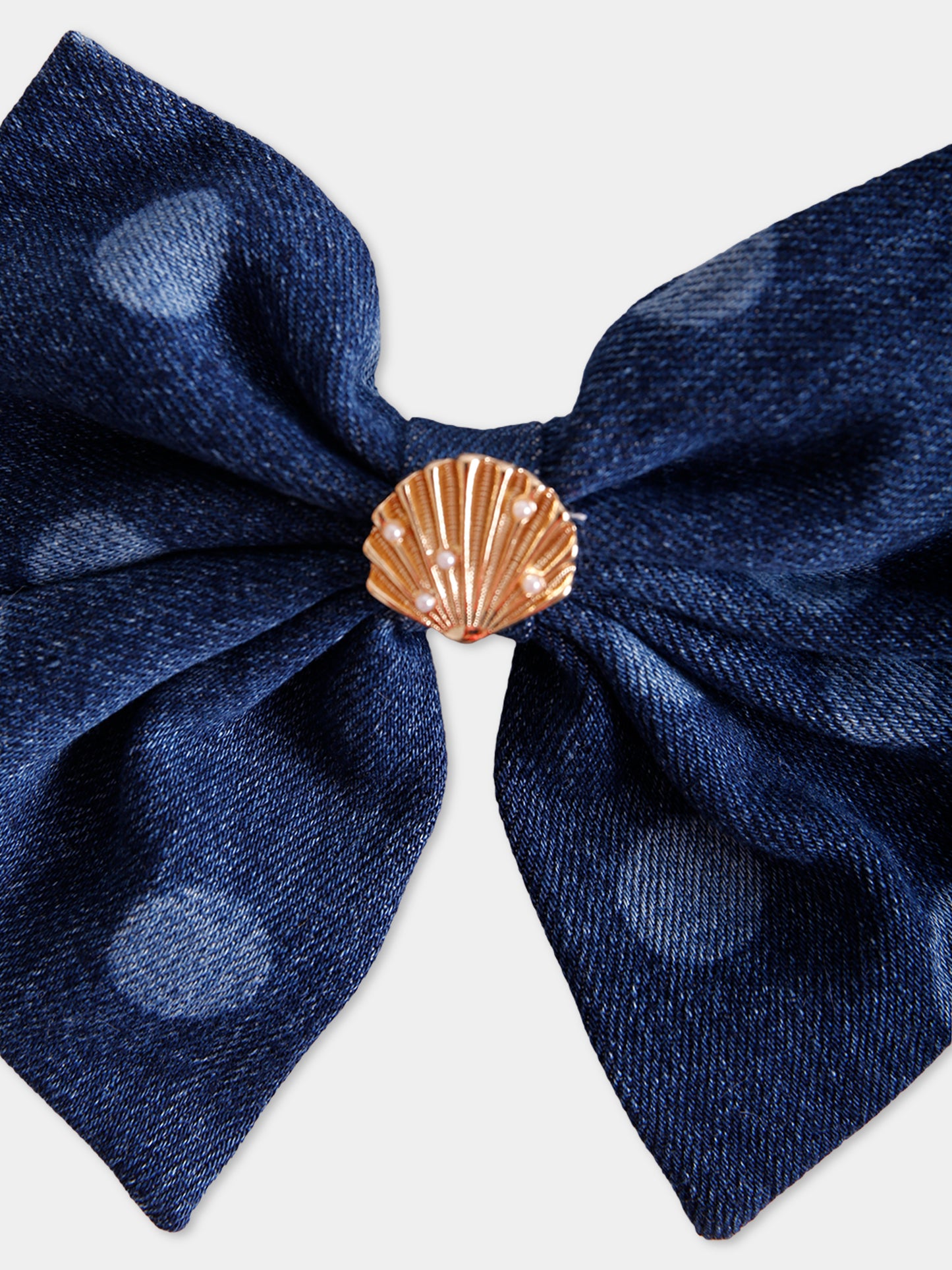 Fermaglio blu per bambina con pois,Self-portrait,PF25-743-BL