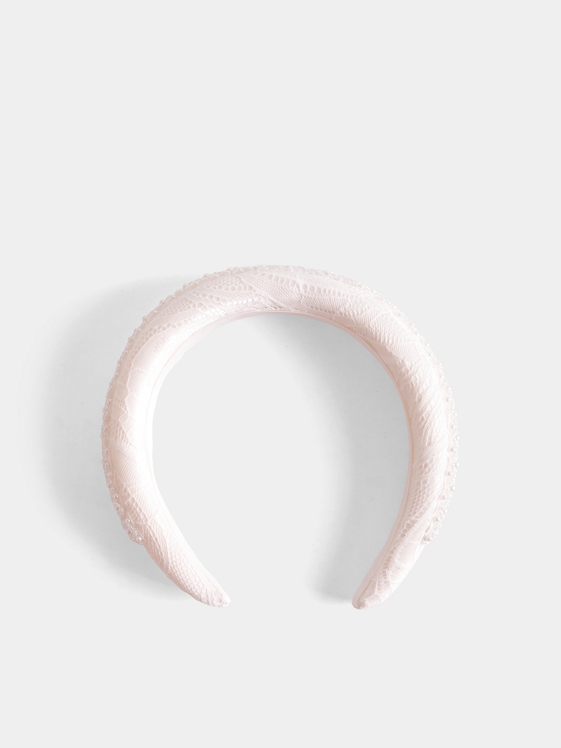 Cerchieto bianco per bambina con perle,Self-portrait,PF25-731-W