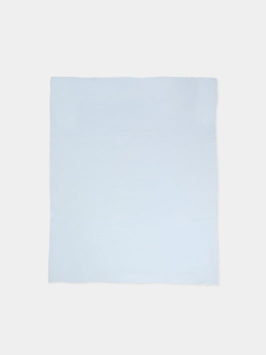 Coperta celeste per neonato con ricamo,Little Bear,2102 CIELO/LATTE