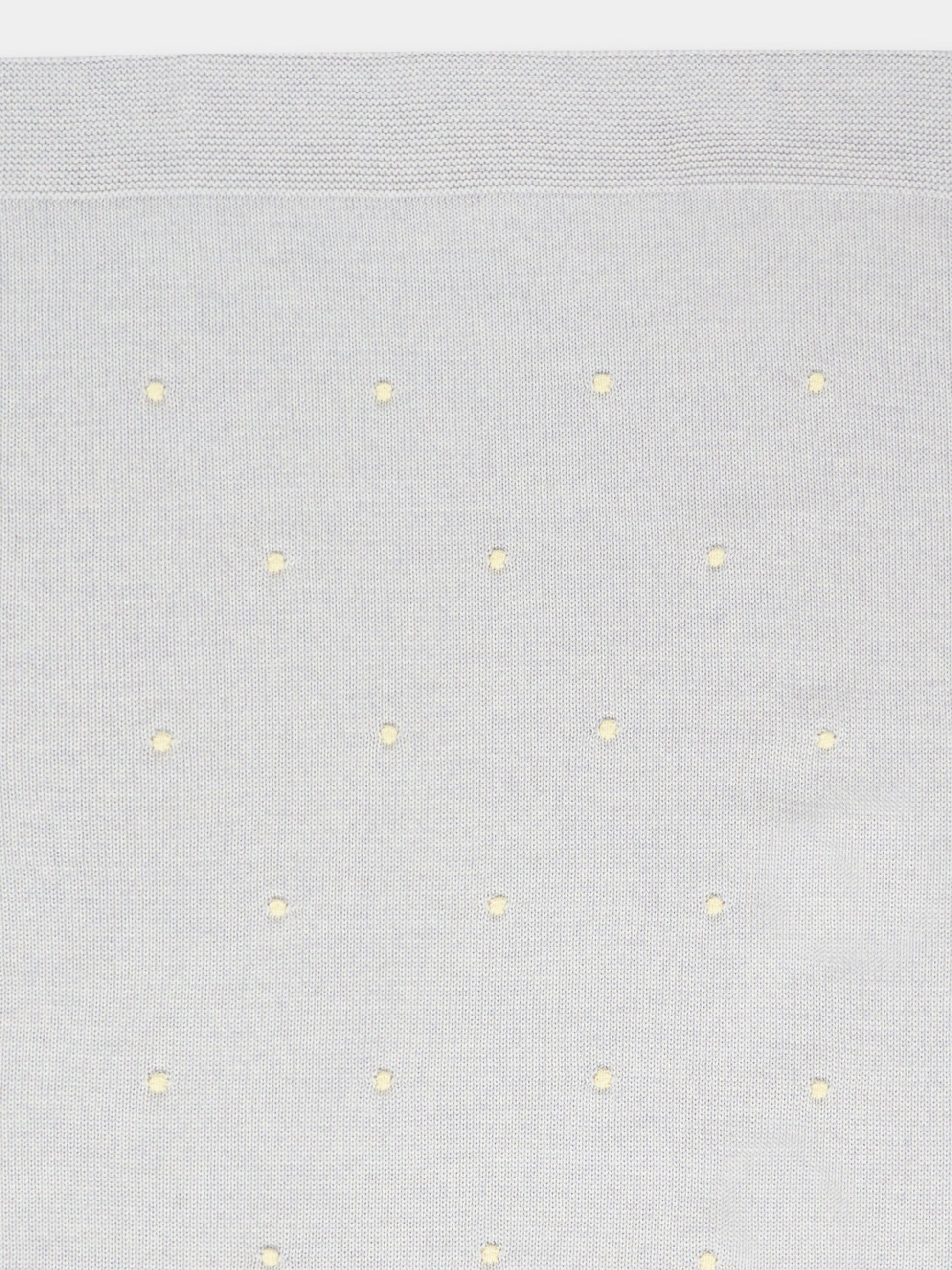 Coperta grigia per neonati con pois gialli,Little Bear,2100 GRIGIO/GIALLO