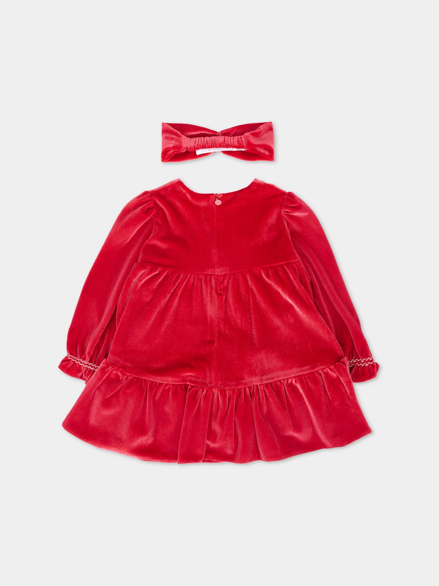 Vestito rosso per neonata con logo,Mayoral,2904 075