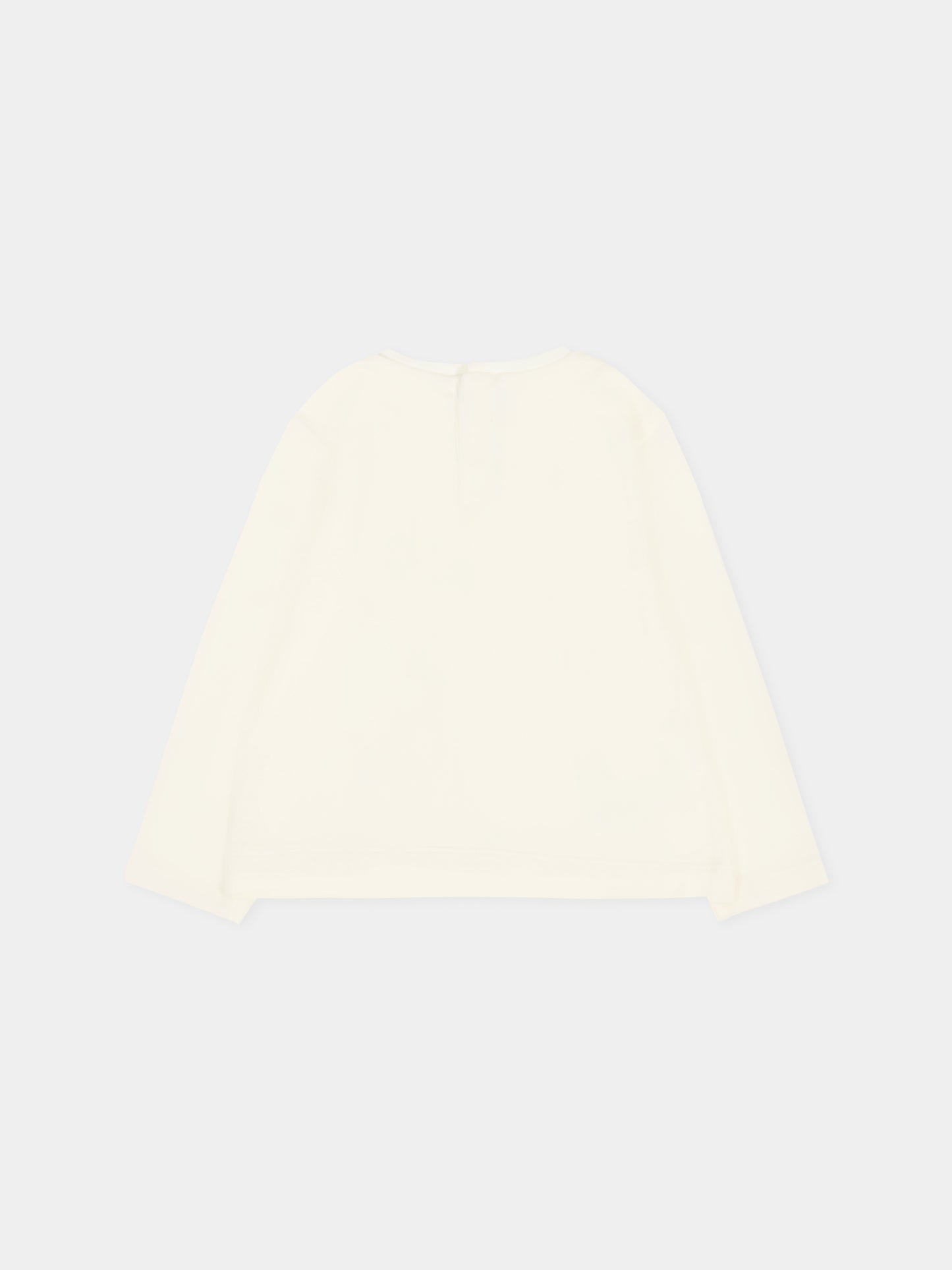 T-shirt avorio per neonata con fiocco,Mayoral,116 065