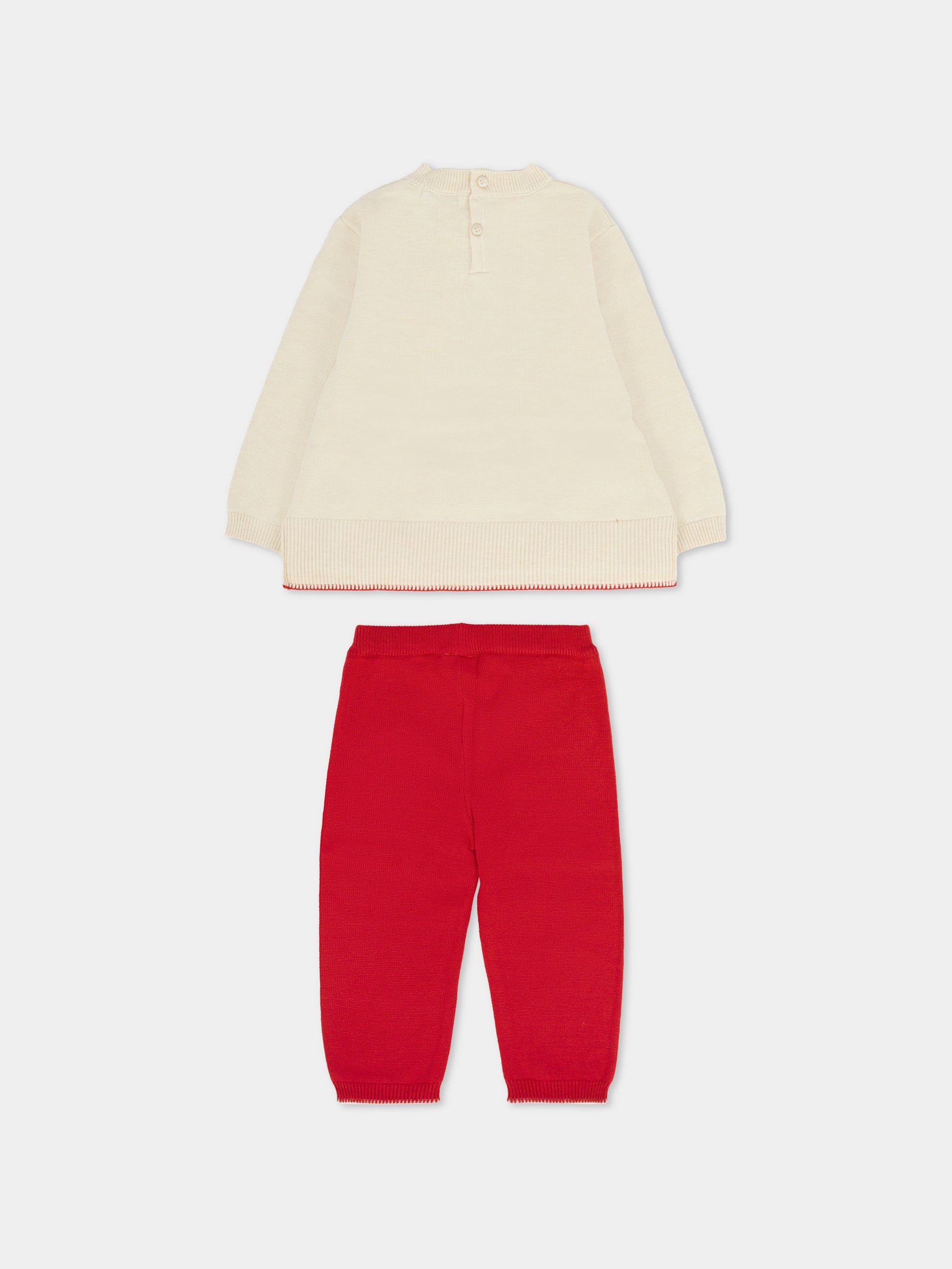 Completo rosso per neonata con orsetto,Mayoral,2595 080