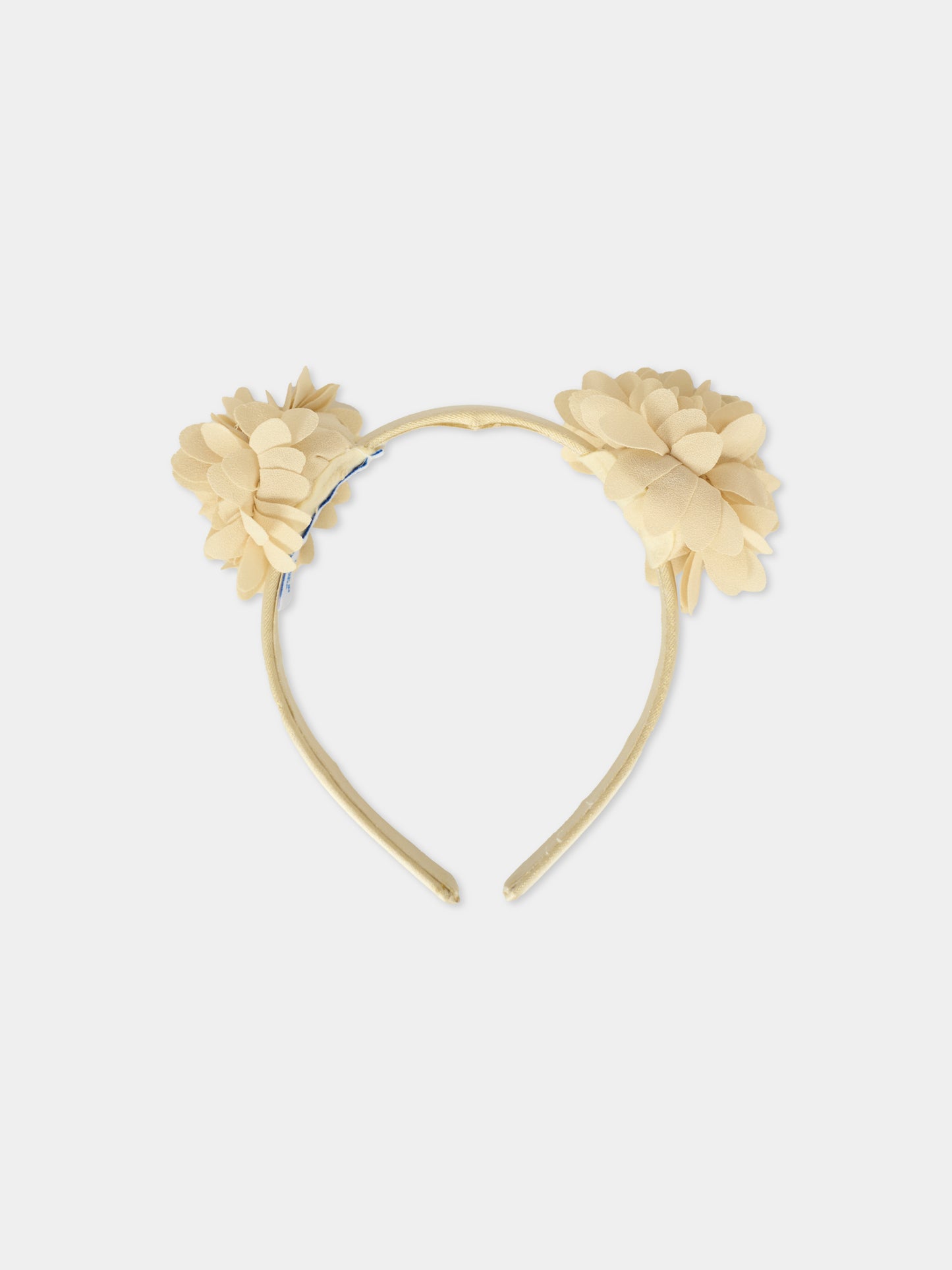 Cerchietto dorato per neonata con fiori,Mayoral,10026 070