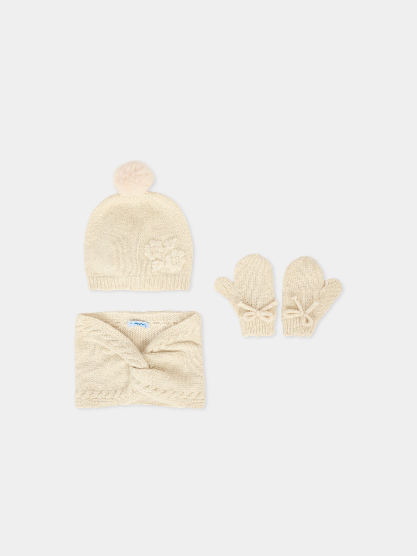 Set accessori beige per neonata,Mayoral,10019 048