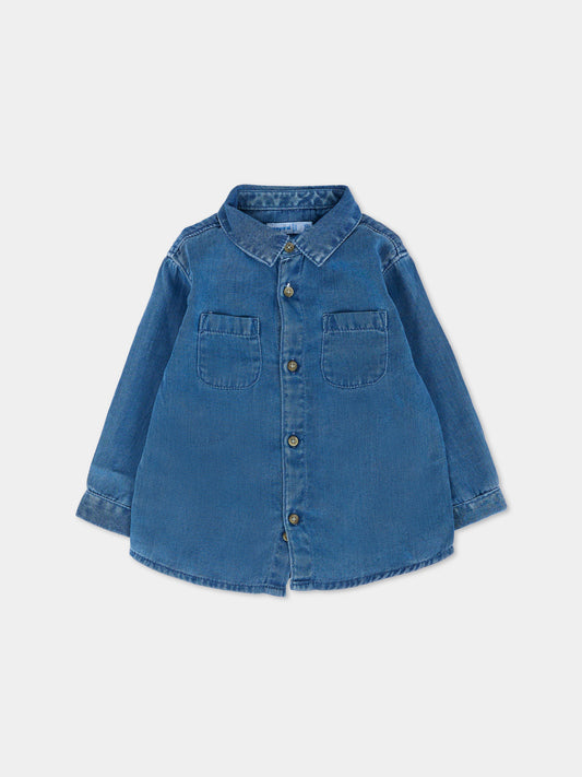 Camicia denim per neonato,Mayoral,2108 005