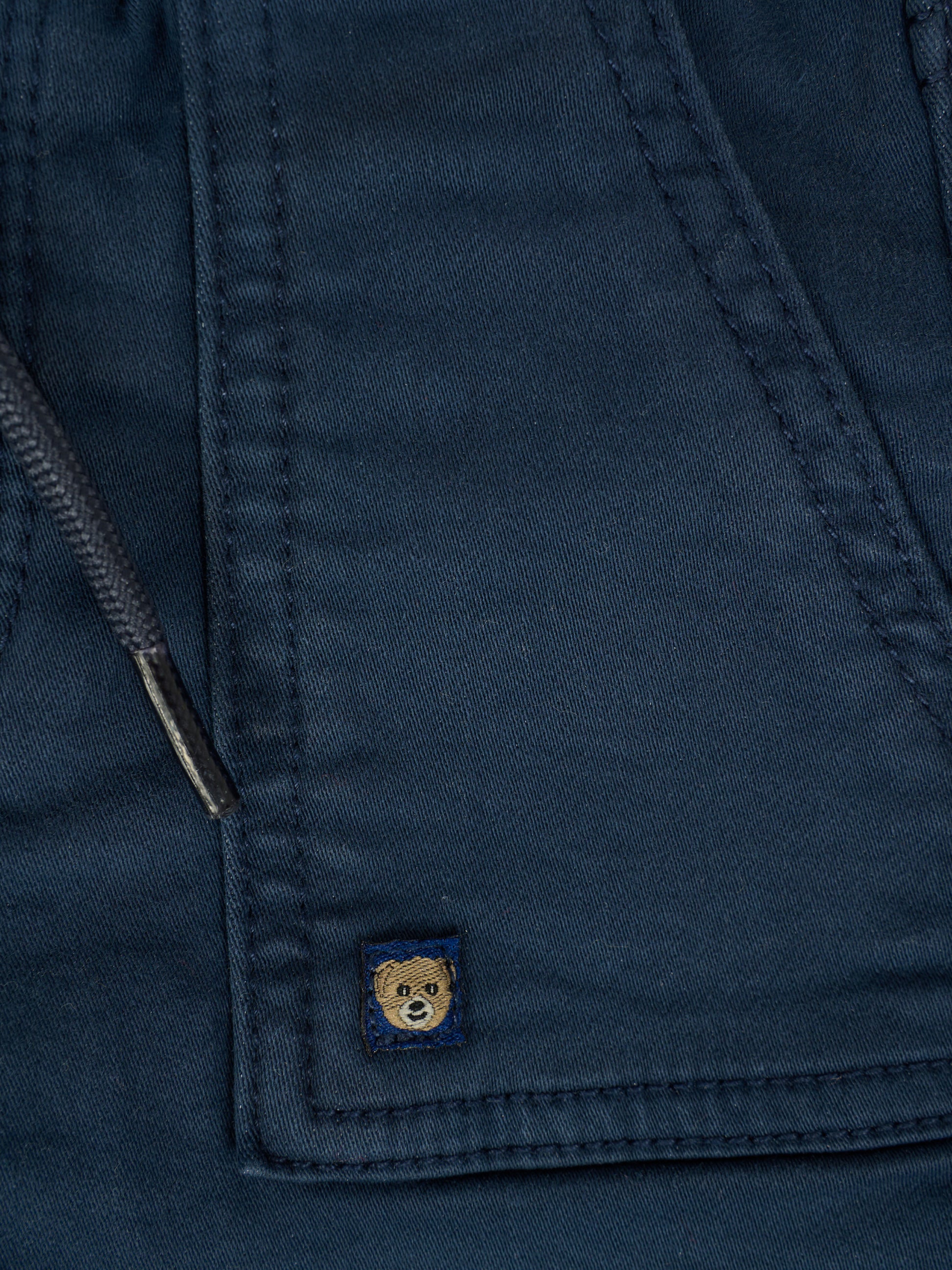 Pantaloni blu per neonato con patch,Mayoral,2503 074