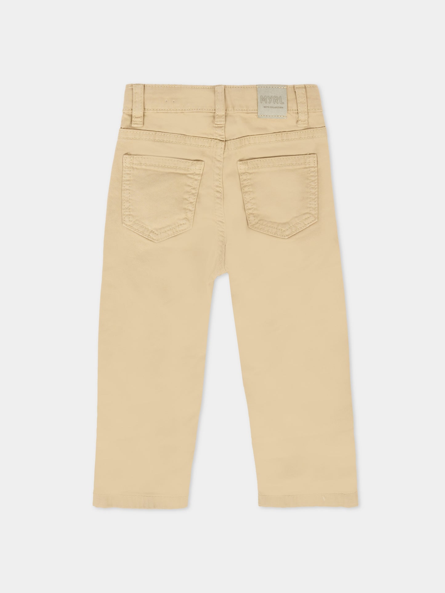 Pantaloni beige per neonato,Mayoral,563 058