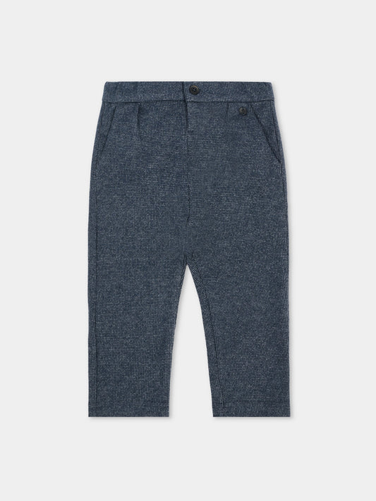 Pantaloni blu per neonato con logo,Mayoral,2511 016