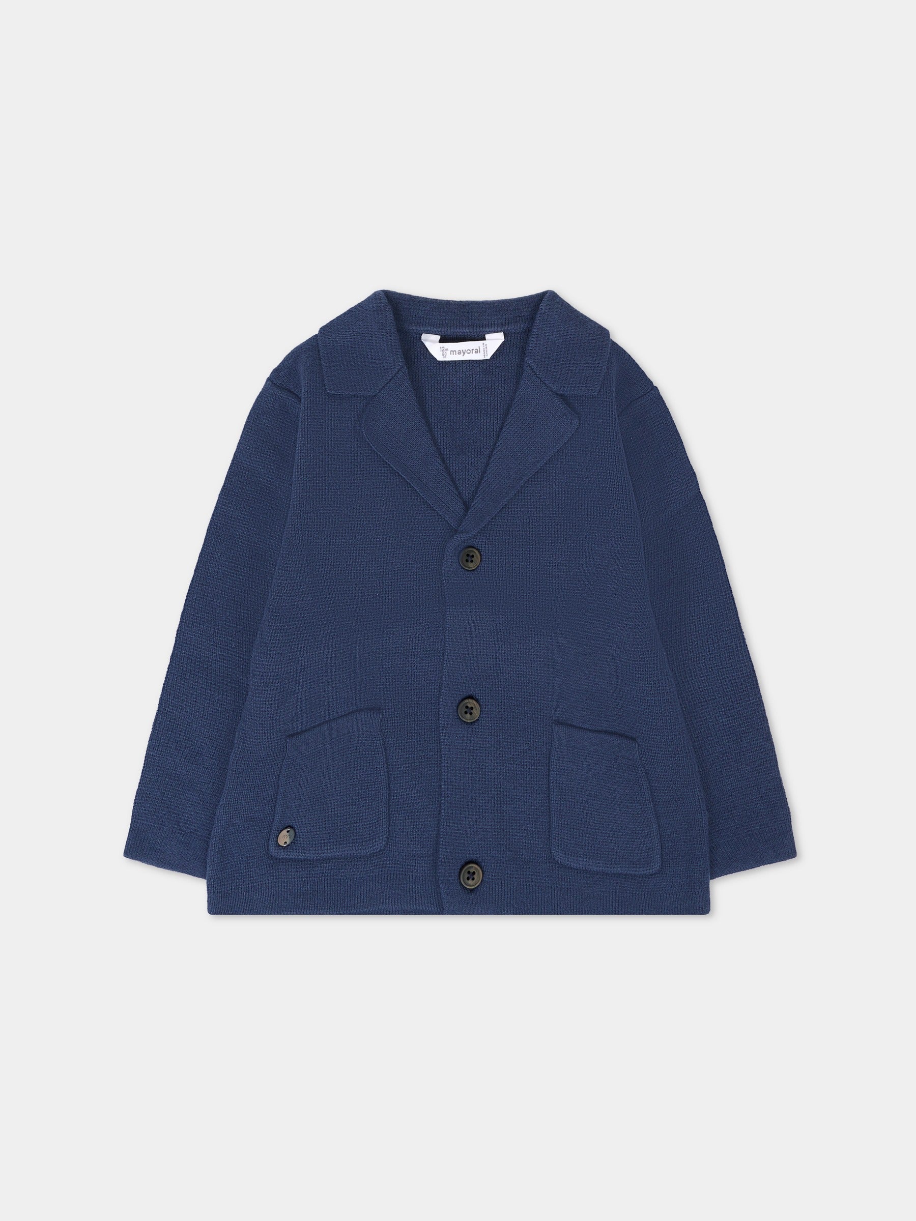 Cardigan blu per neonato,Mayoral,2418 089