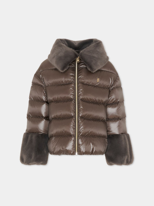 Piumino grigio per bambina,Herno Kids,PI000183G 12017Z 9480