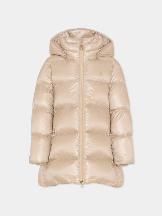 Piumino beige per bambina,Herno Kids,PI000187G 12017Z 1985