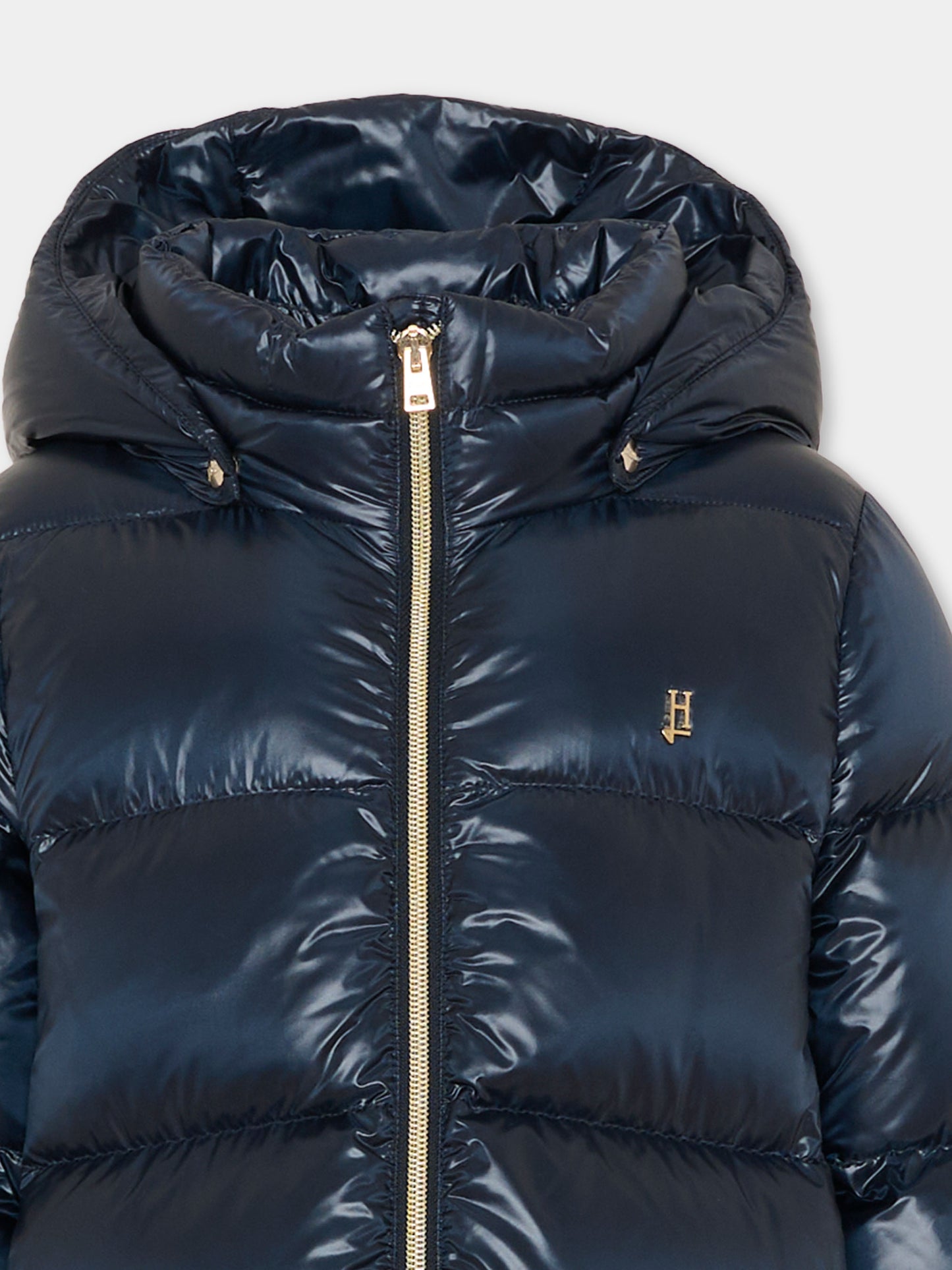 Piumino blu per bambina,Herno Kids,PI000187G 12017Z 9200