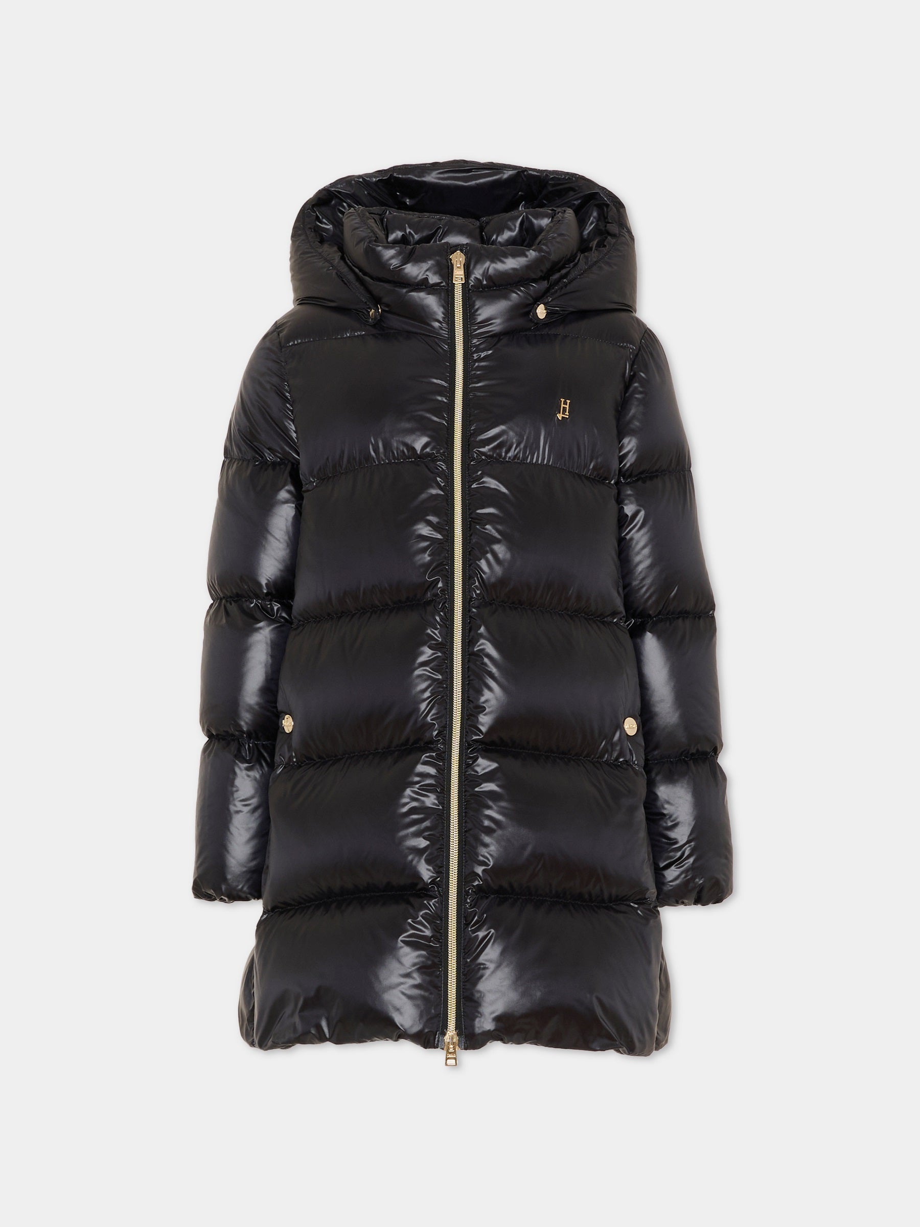 Piumino nero per bambina,Herno Kids,PI000187G 12017Z 9300