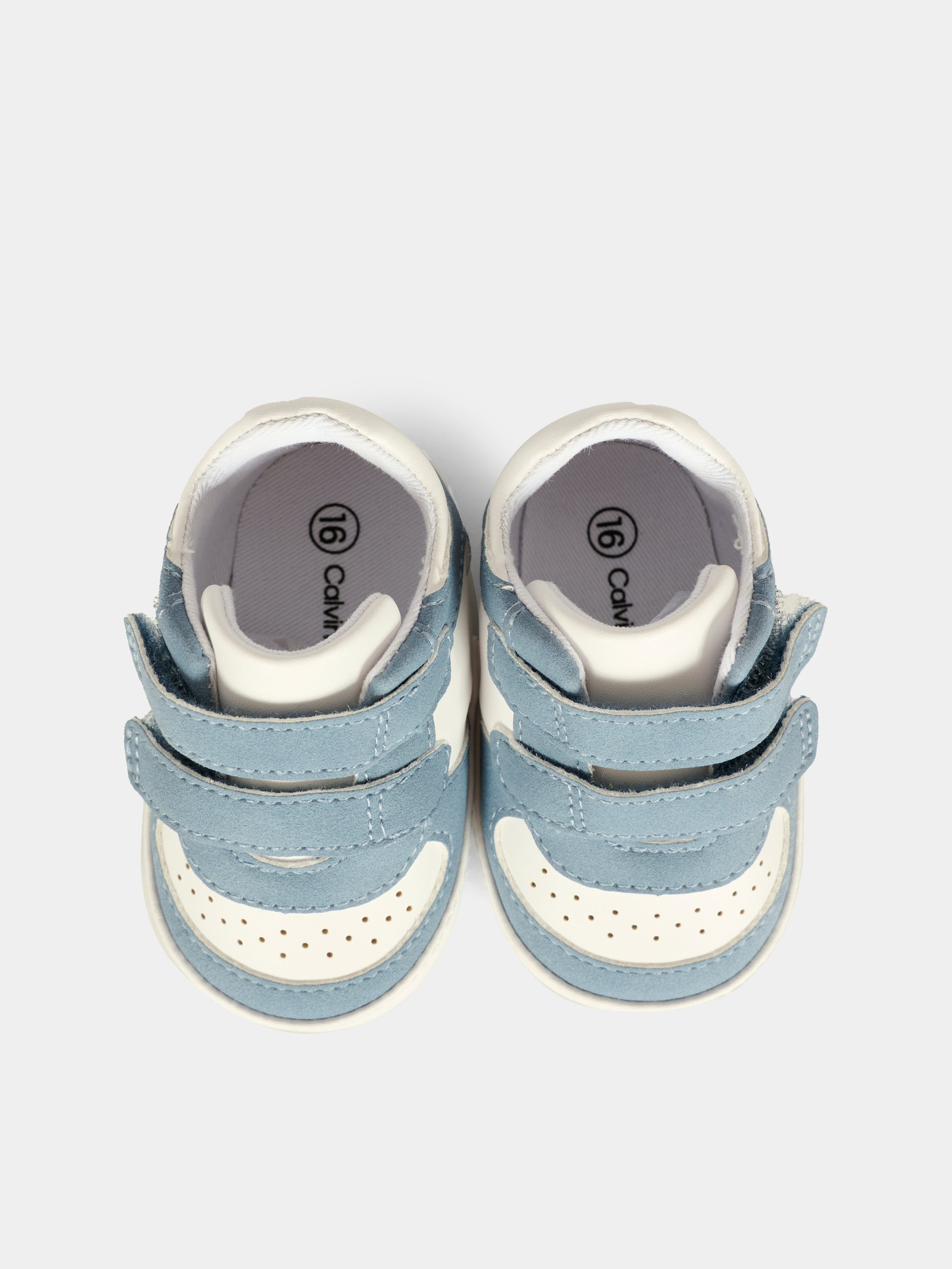 Sneakers blu per neonato con logo,Calvin Klein Kids,V0B9 83146 1755A357