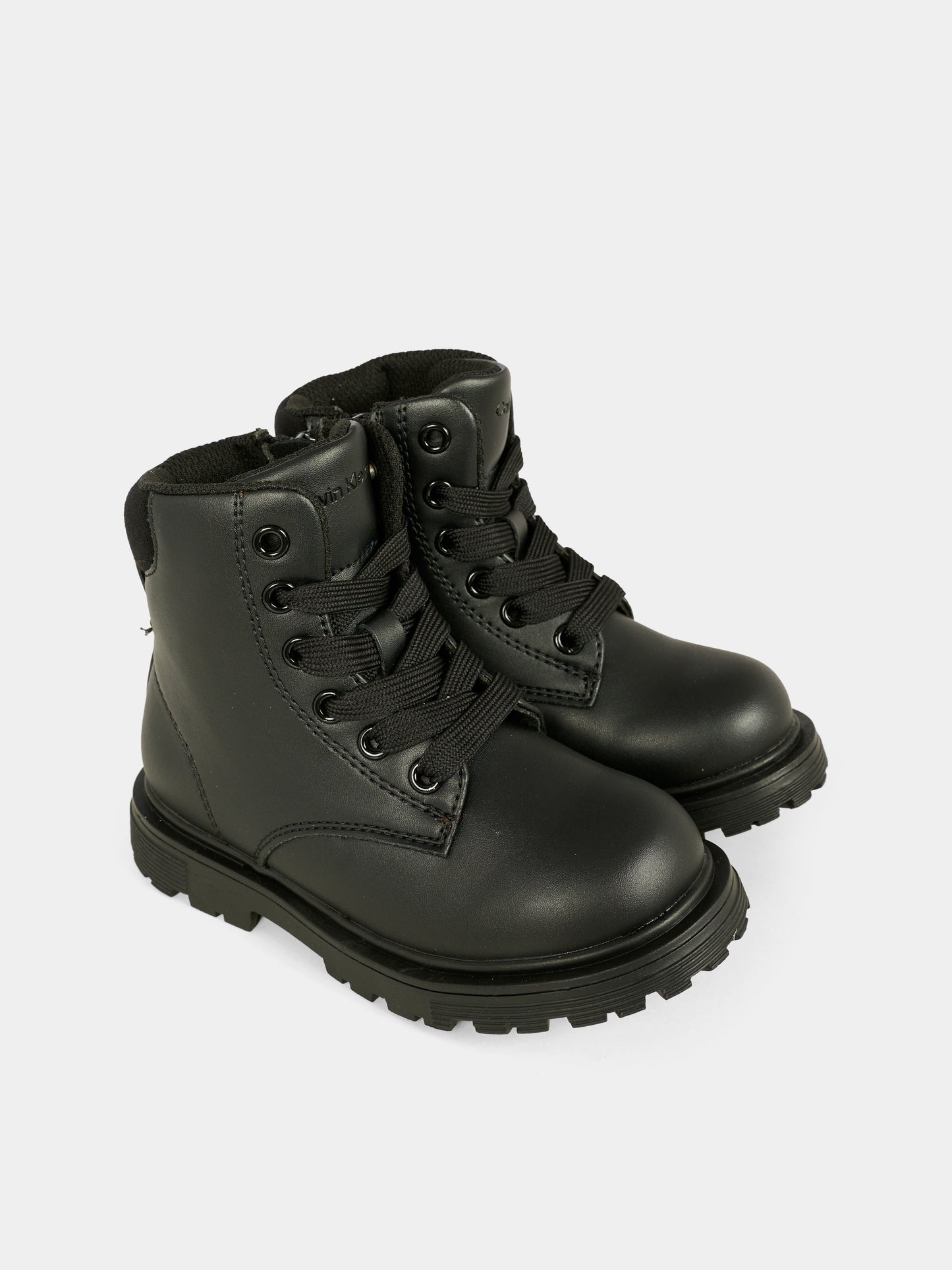 Abfibi neri per bambini con logo,Calvin Klein Kids,V1A5 83116 1464999