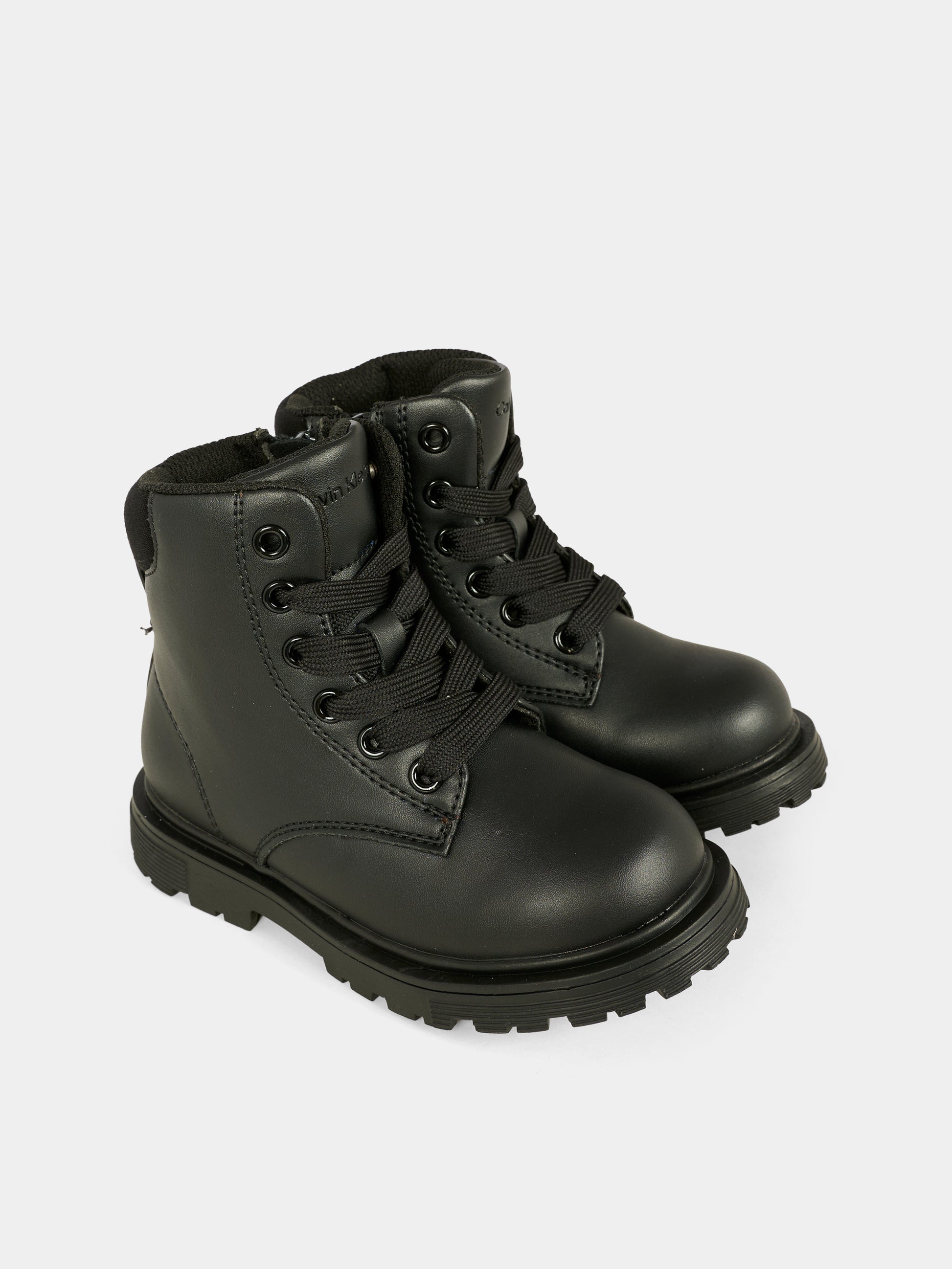 Abfibi neri per bambini con logo,Calvin Klein Kids,V1A5 83116 1464999