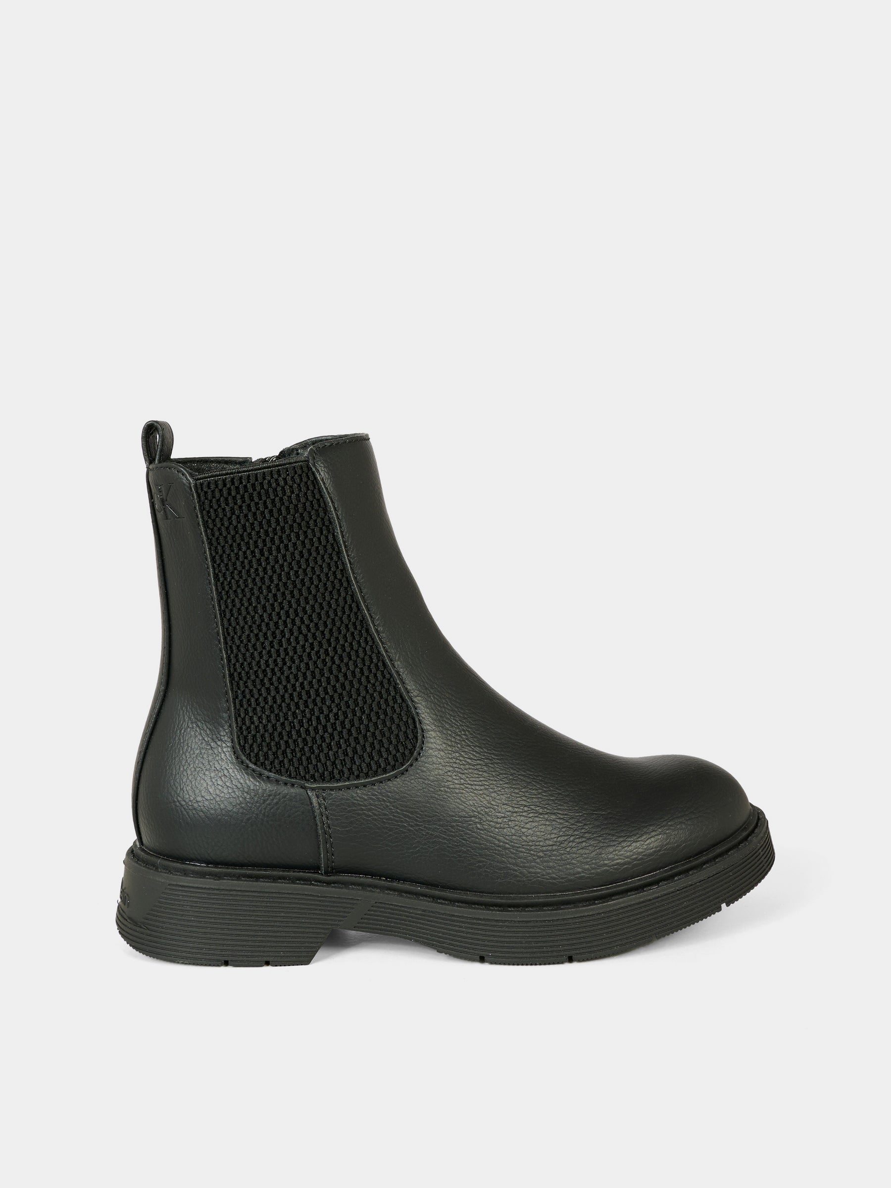 Stivali neri per bambini con logo,Calvin Klein Kids,V3X5 83184 1355999