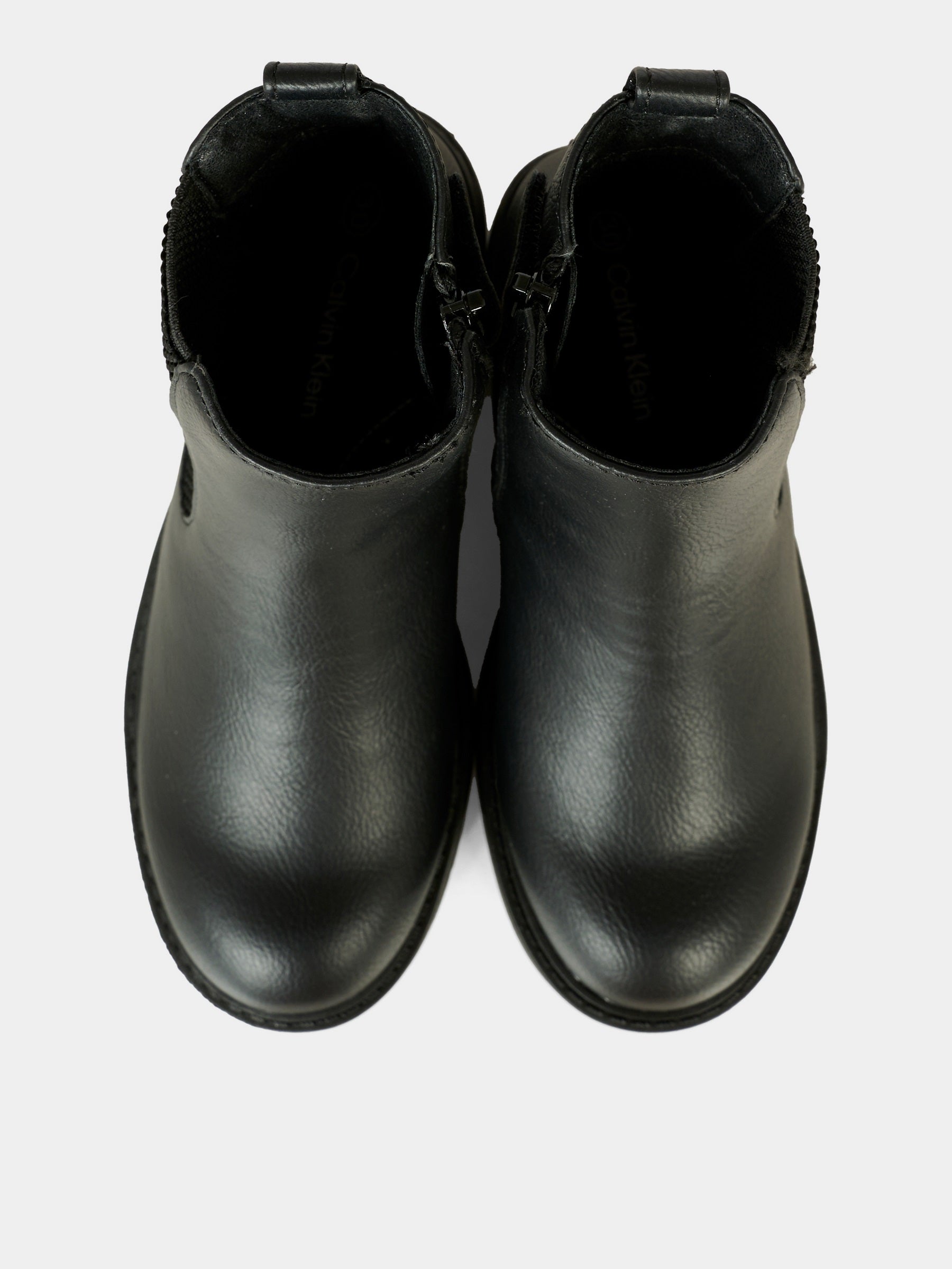 Stivali neri per bambini con logo,Calvin Klein Kids,V3X5 83184 1355999