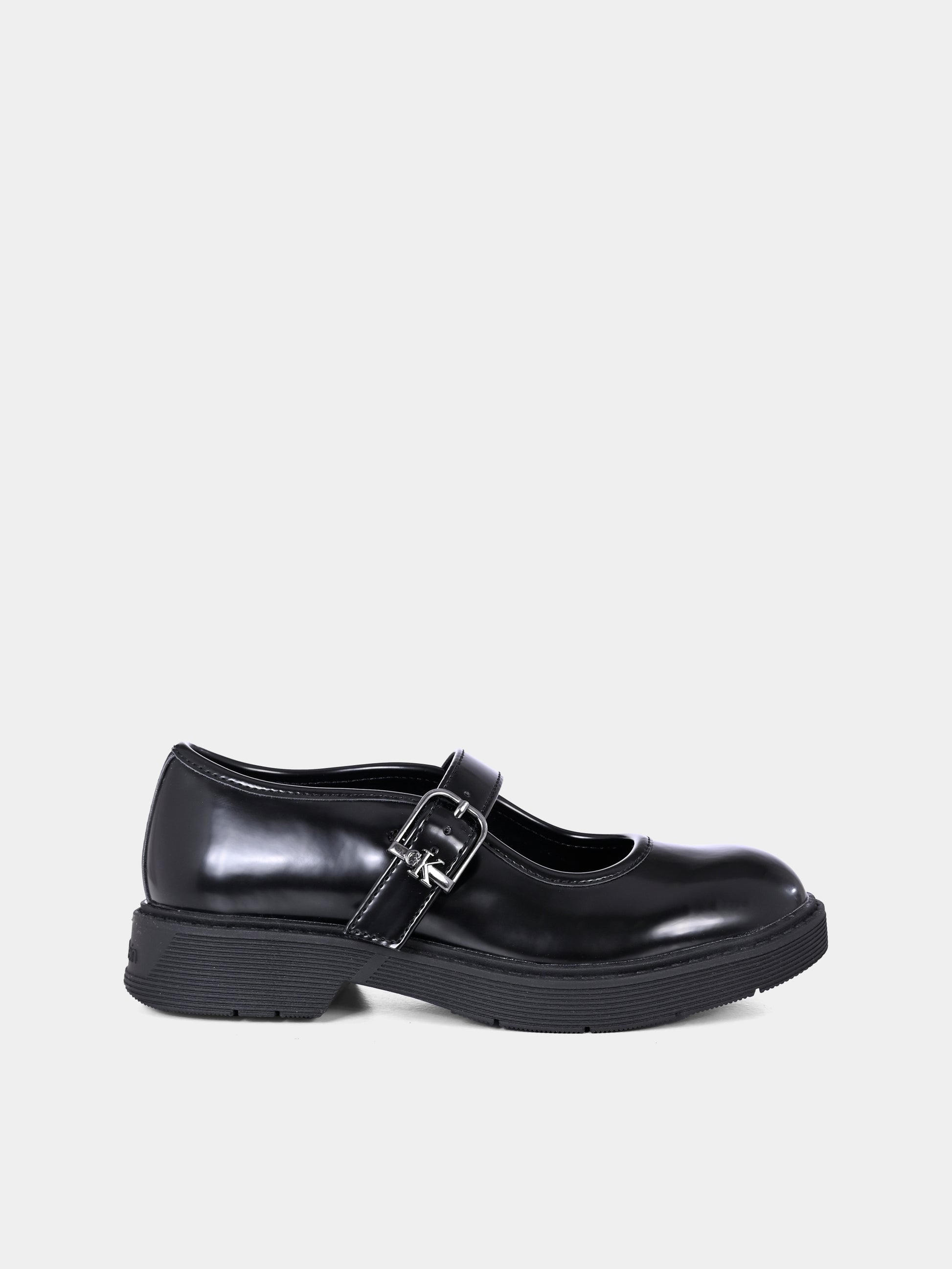 Ballerine nere per bambina con logo,Calvin Klein Kids,V3A3 83114 1453999