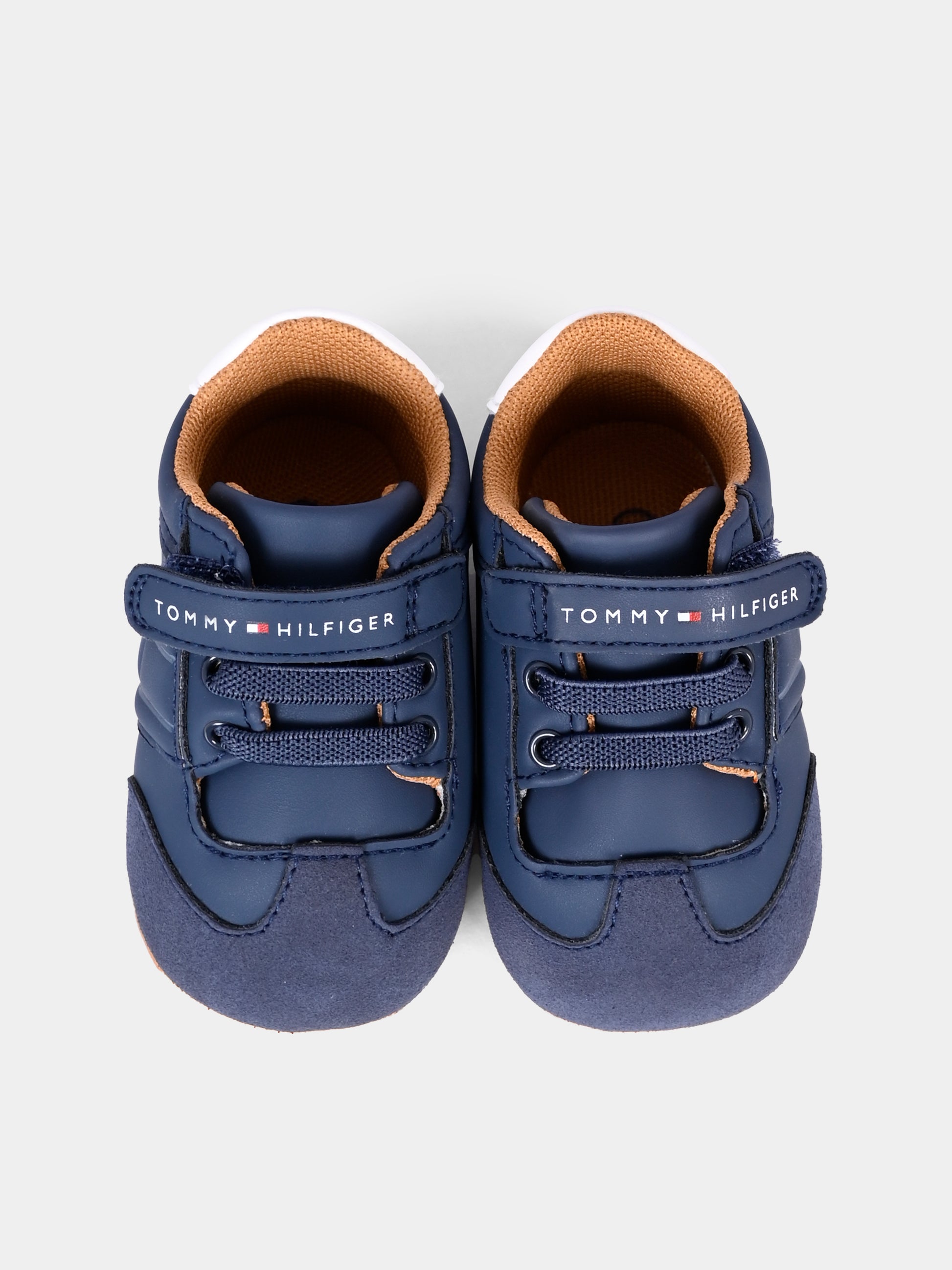 Sneakers blu per neonato con logo,Tommy Hilfiger Junior,T0B9 34055 1269A474