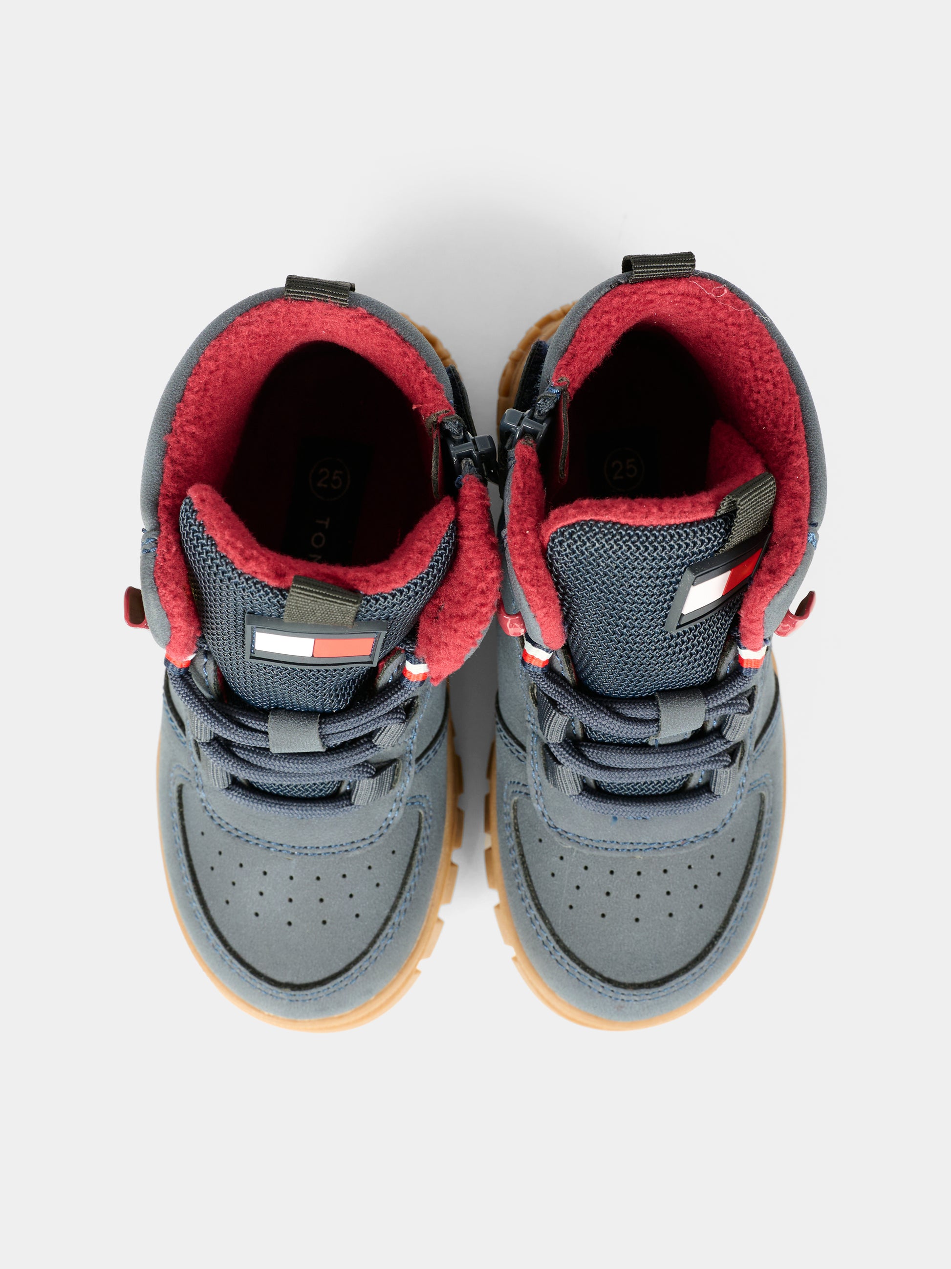 Stivaletti blu per bambino con logo,Tommy Hilfiger Junior,T3X5 34129 1696800