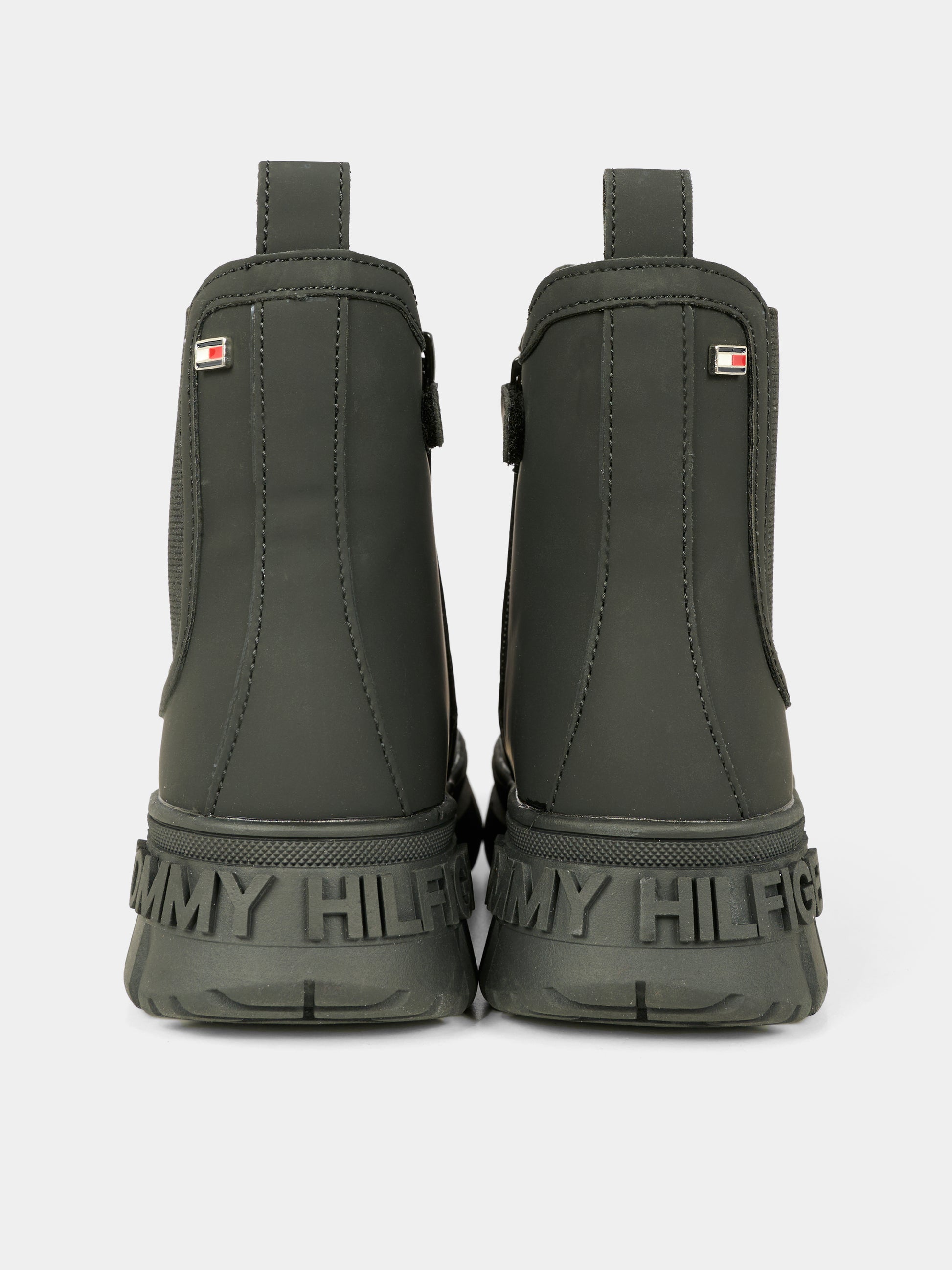 Stivaletti neri per bambino con bandierina,Tommy Hilfiger Junior,T3X5 34130 1355999